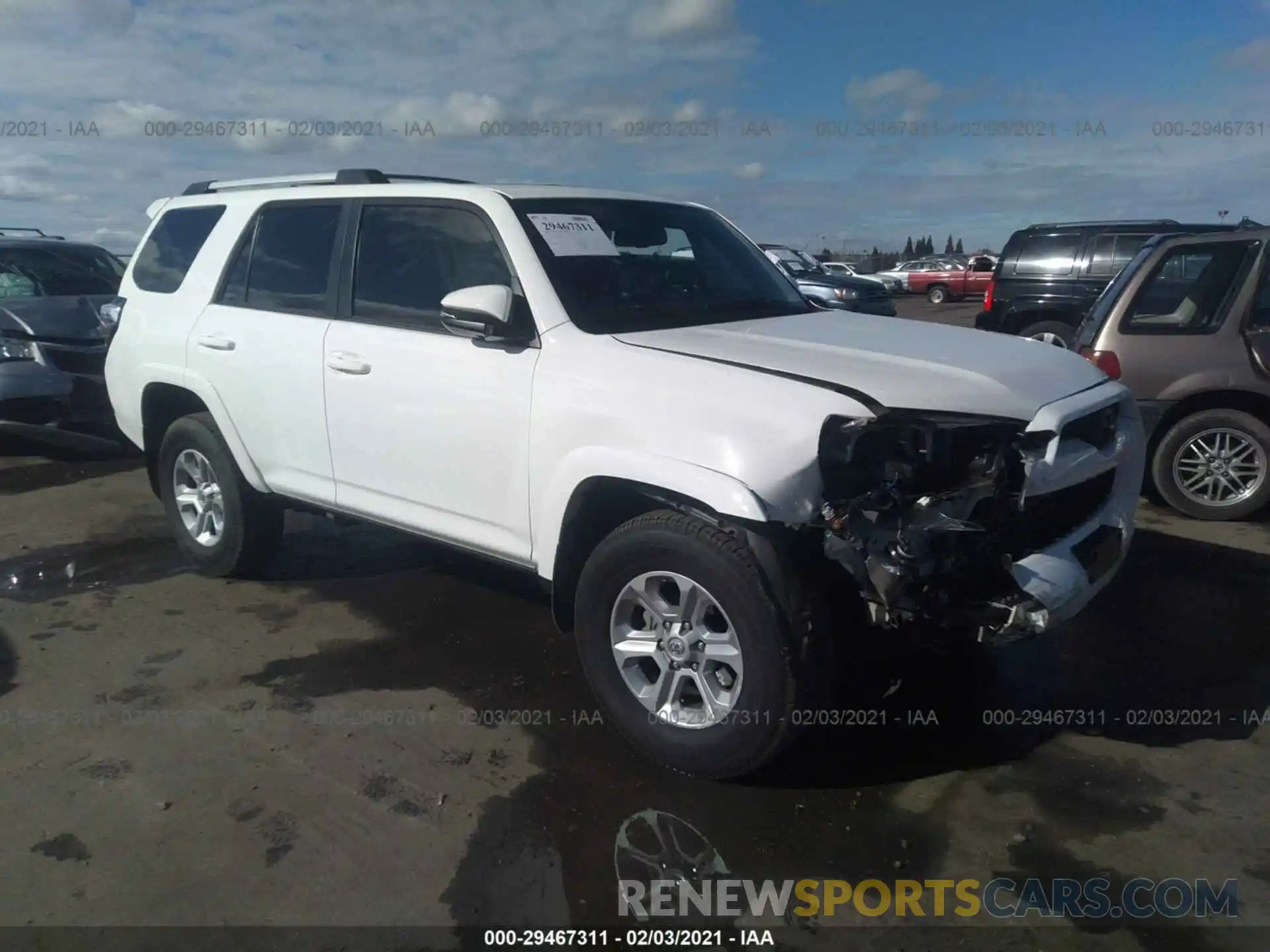 1 Photograph of a damaged car JTEBU5JR6K5704406 TOYOTA 4RUNNER 2019