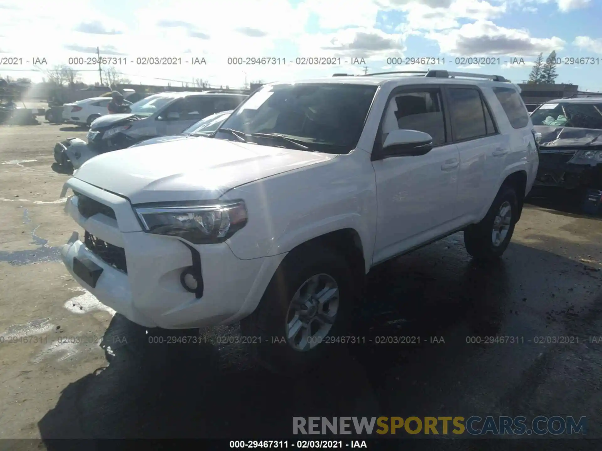 2 Photograph of a damaged car JTEBU5JR6K5704406 TOYOTA 4RUNNER 2019