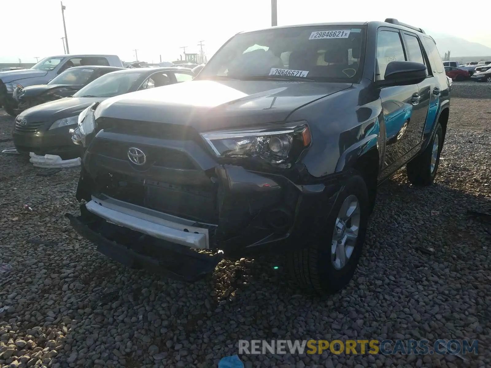 2 Photograph of a damaged car JTEBU5JR6K5727779 TOYOTA 4RUNNER 2019
