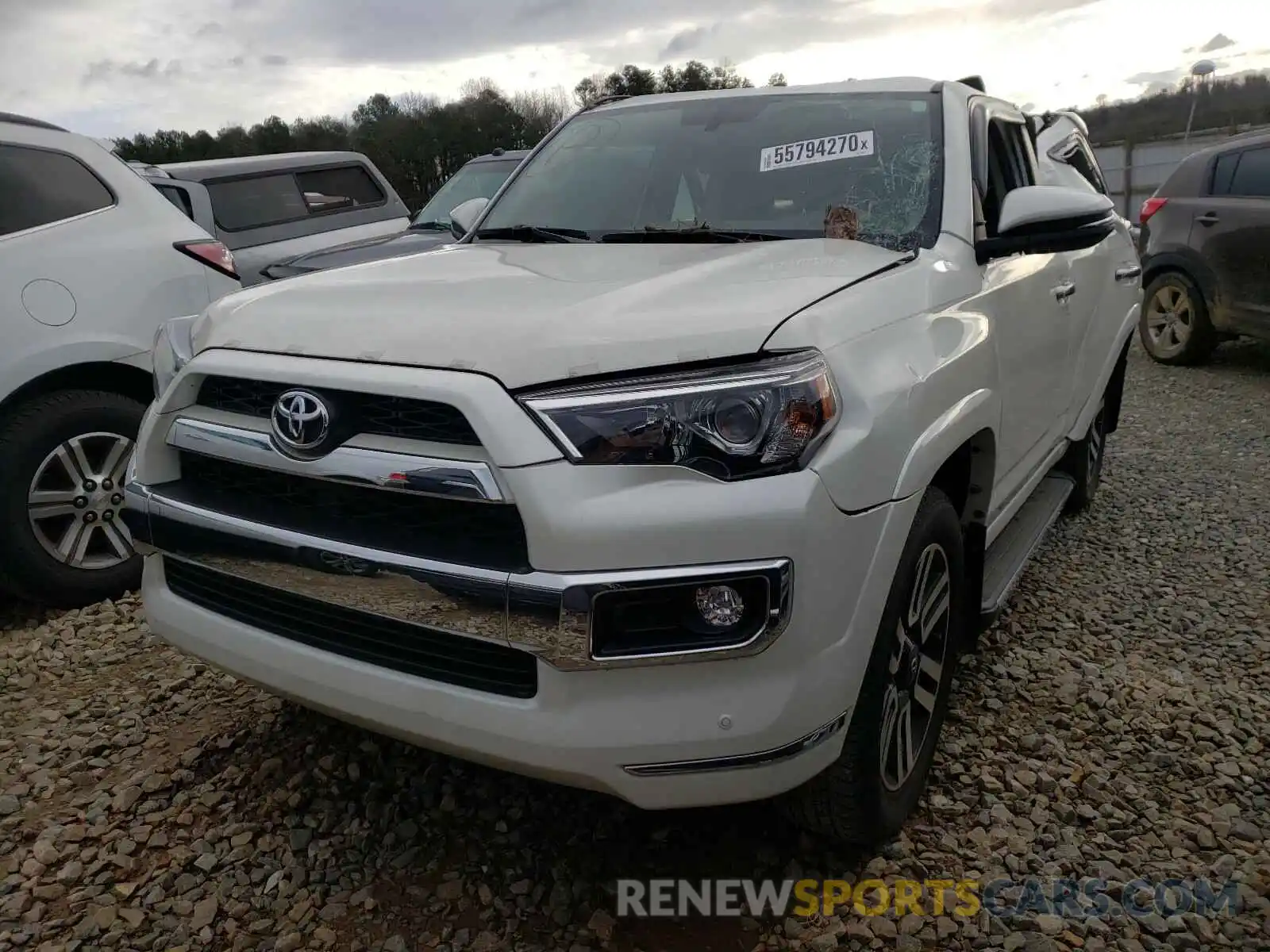 2 Photograph of a damaged car JTEBU5JR6K5728219 TOYOTA 4RUNNER 2019