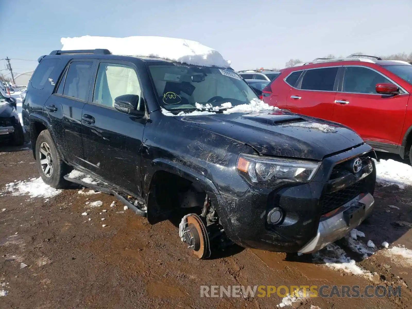 1 Photograph of a damaged car JTEBU5JR6K5734294 TOYOTA 4RUNNER 2019