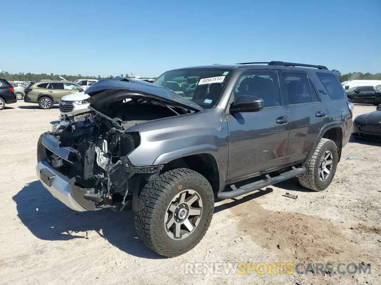 1 Photograph of a damaged car JTEBU5JR6K5736675 TOYOTA 4RUNNER 2019