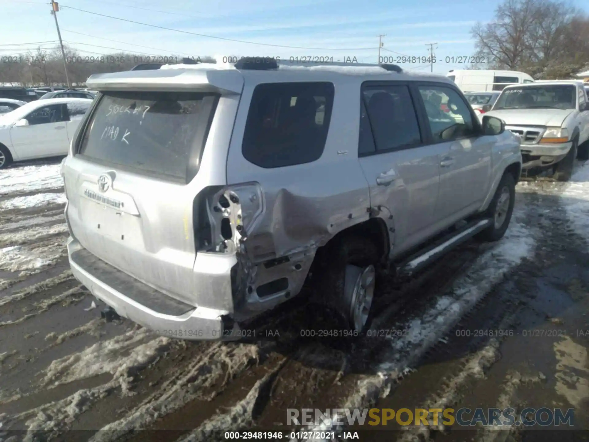 4 Photograph of a damaged car JTEBU5JR7K5614004 TOYOTA 4RUNNER 2019