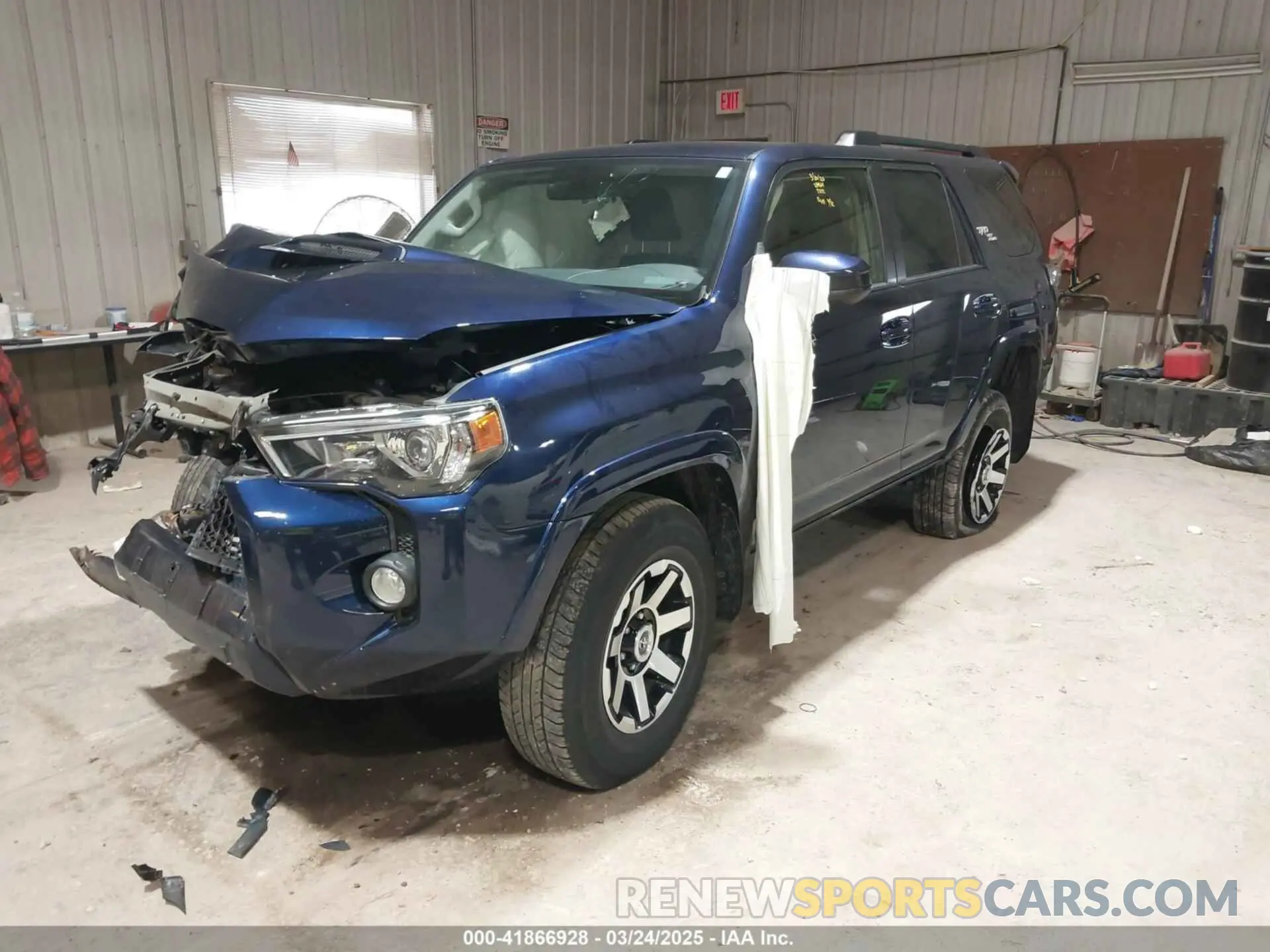 2 Photograph of a damaged car JTEBU5JR7K5617372 TOYOTA 4RUNNER 2019