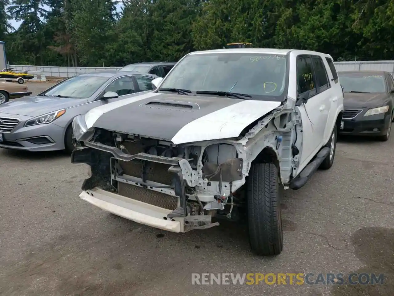 2 Photograph of a damaged car JTEBU5JR7K5618036 TOYOTA 4RUNNER 2019