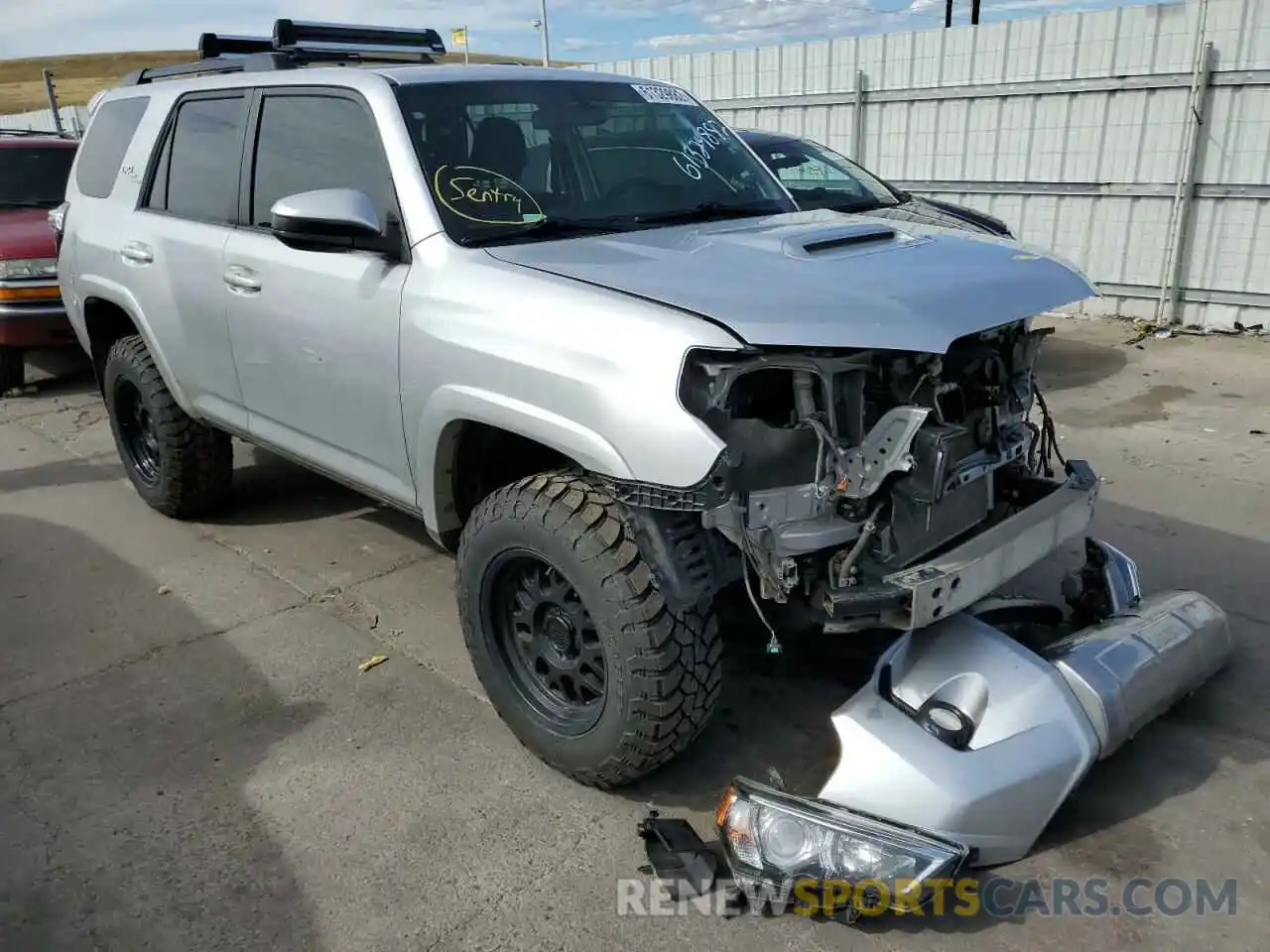 1 Photograph of a damaged car JTEBU5JR7K5619638 TOYOTA 4RUNNER 2019