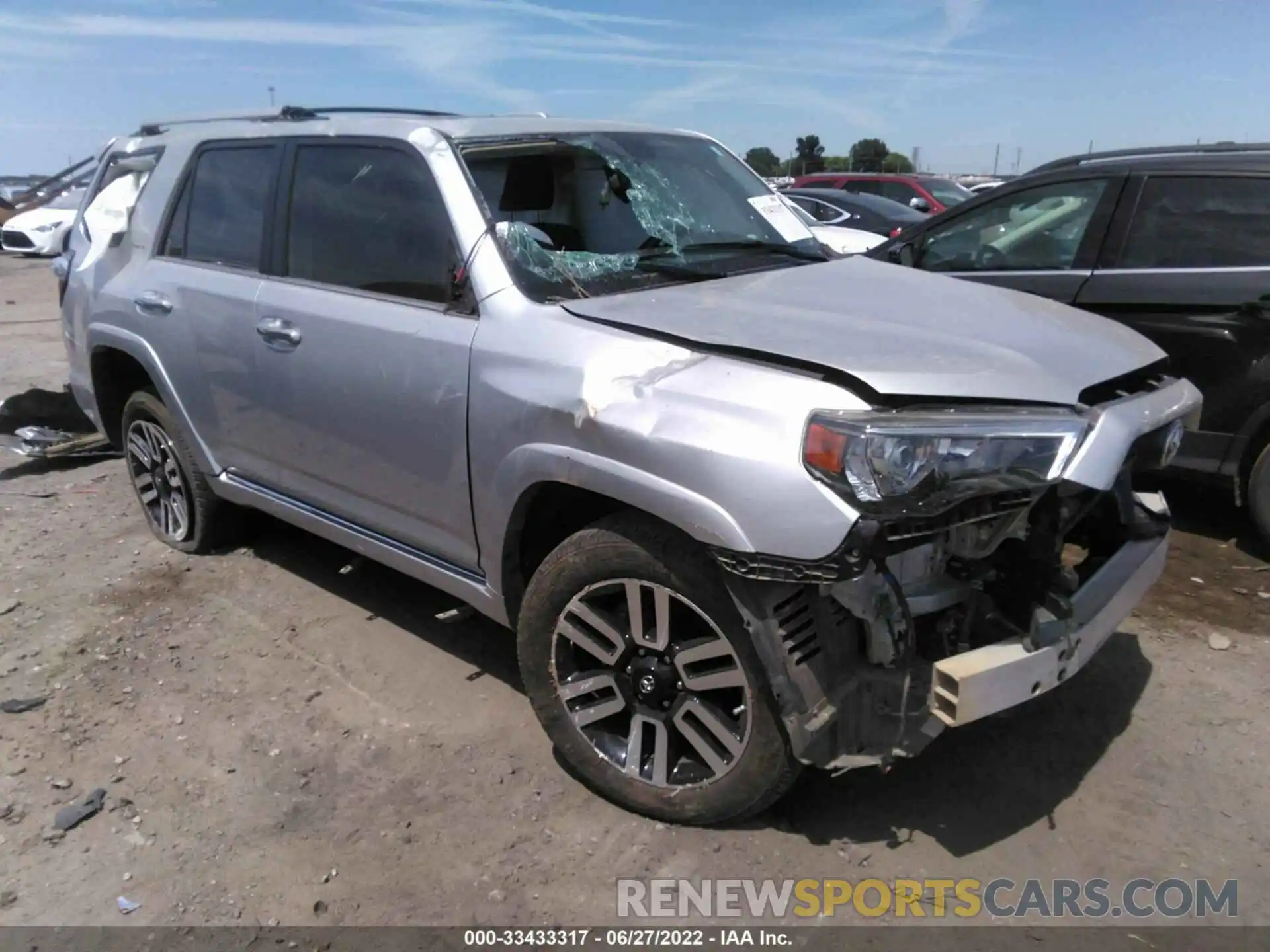 1 Photograph of a damaged car JTEBU5JR7K5647651 TOYOTA 4RUNNER 2019