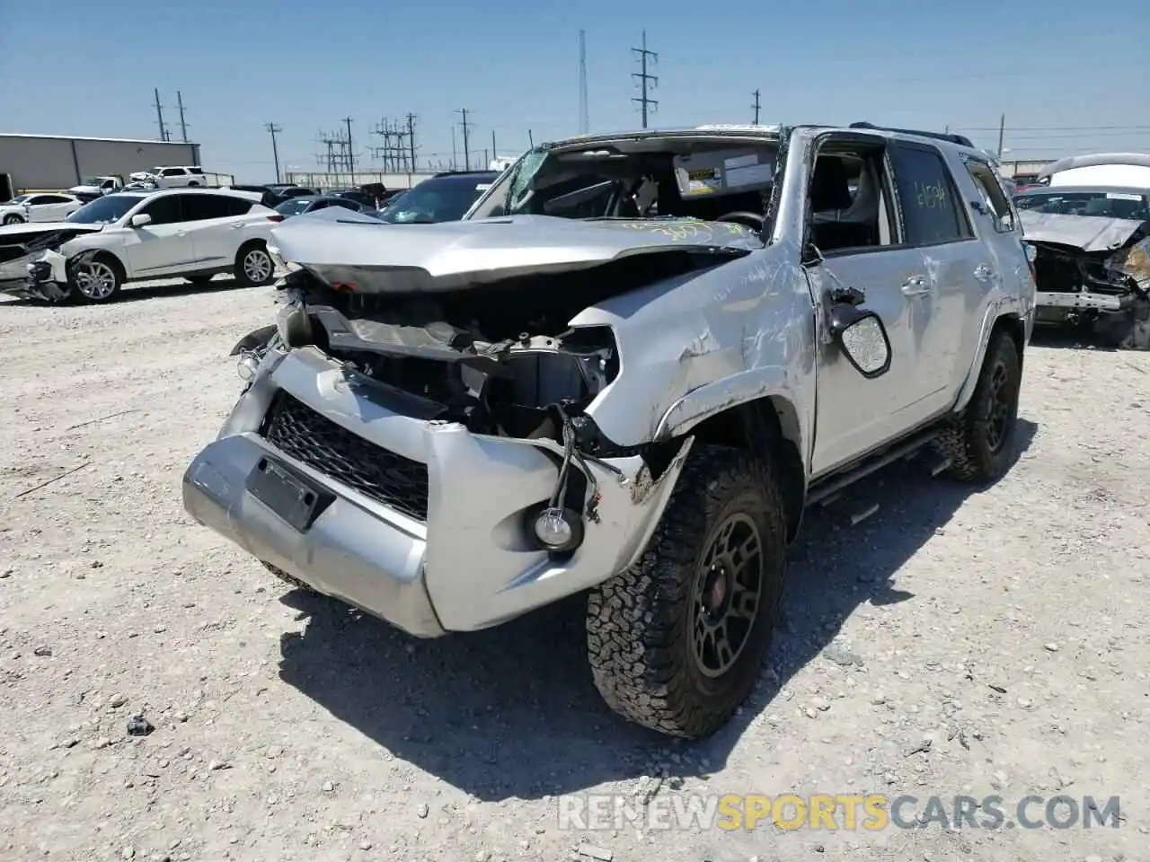 2 Photograph of a damaged car JTEBU5JR7K5670282 TOYOTA 4RUNNER 2019