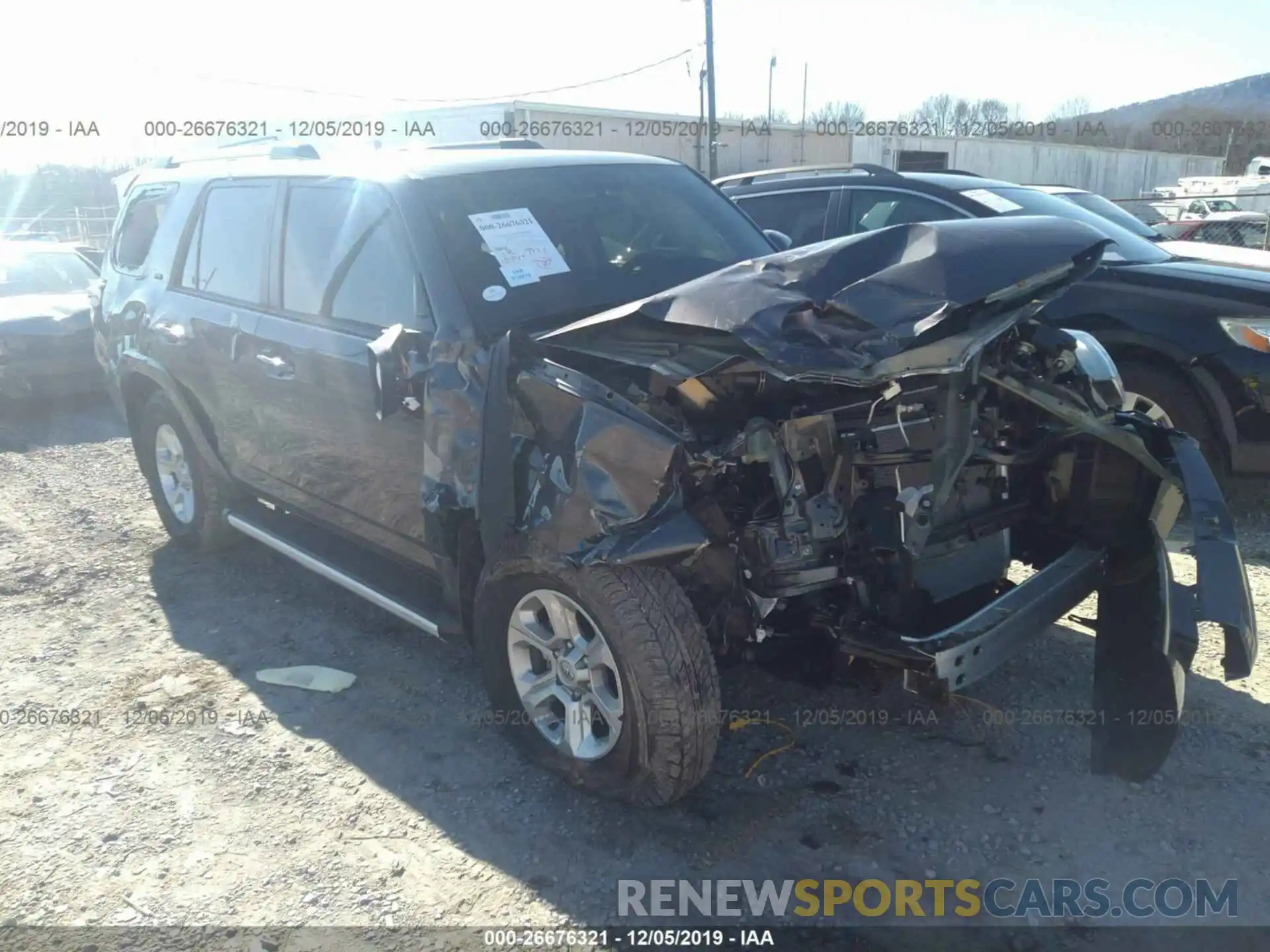 1 Photograph of a damaged car JTEBU5JR7K5676566 TOYOTA 4RUNNER 2019