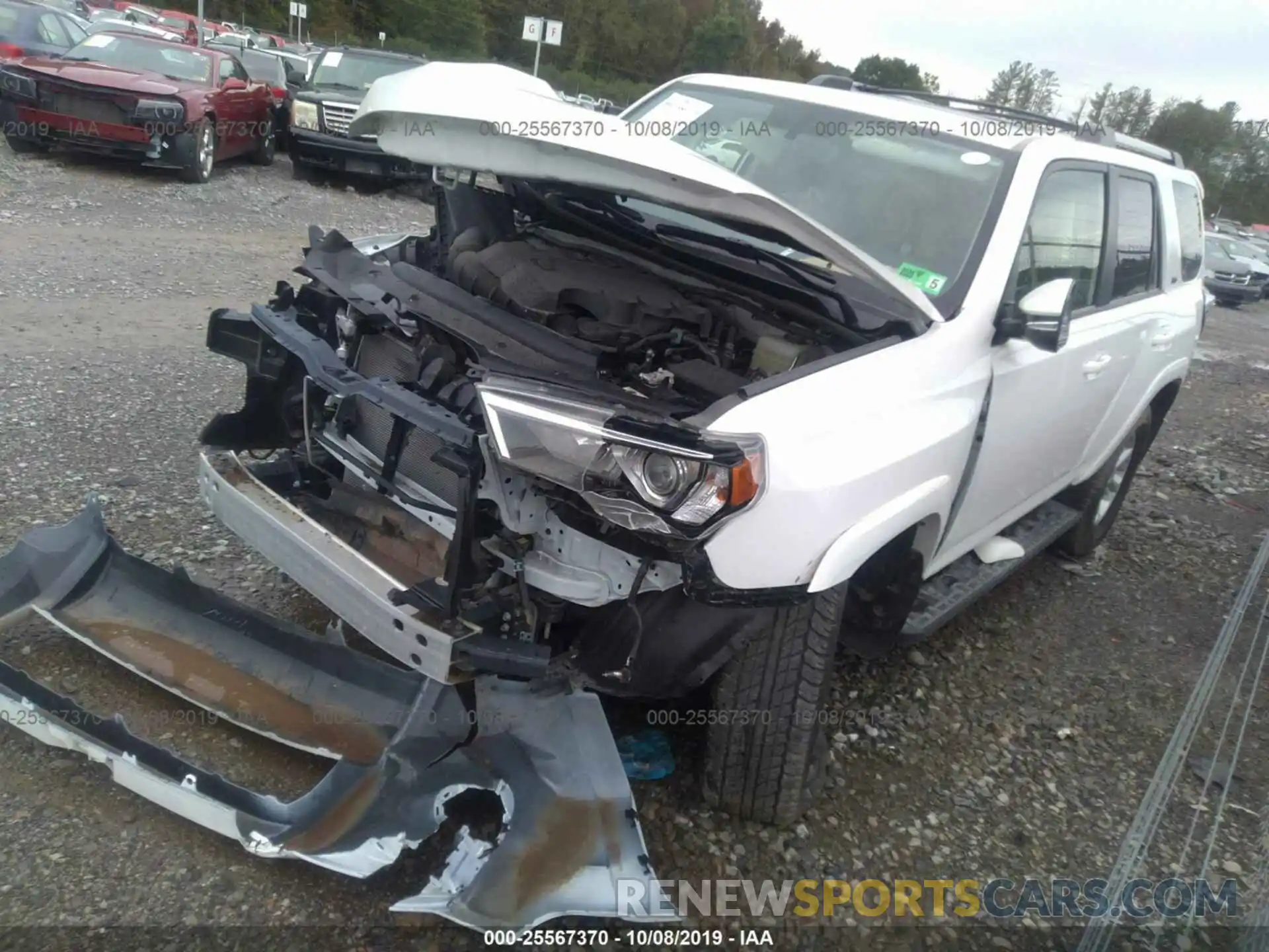 2 Photograph of a damaged car JTEBU5JR7K5694727 TOYOTA 4RUNNER 2019