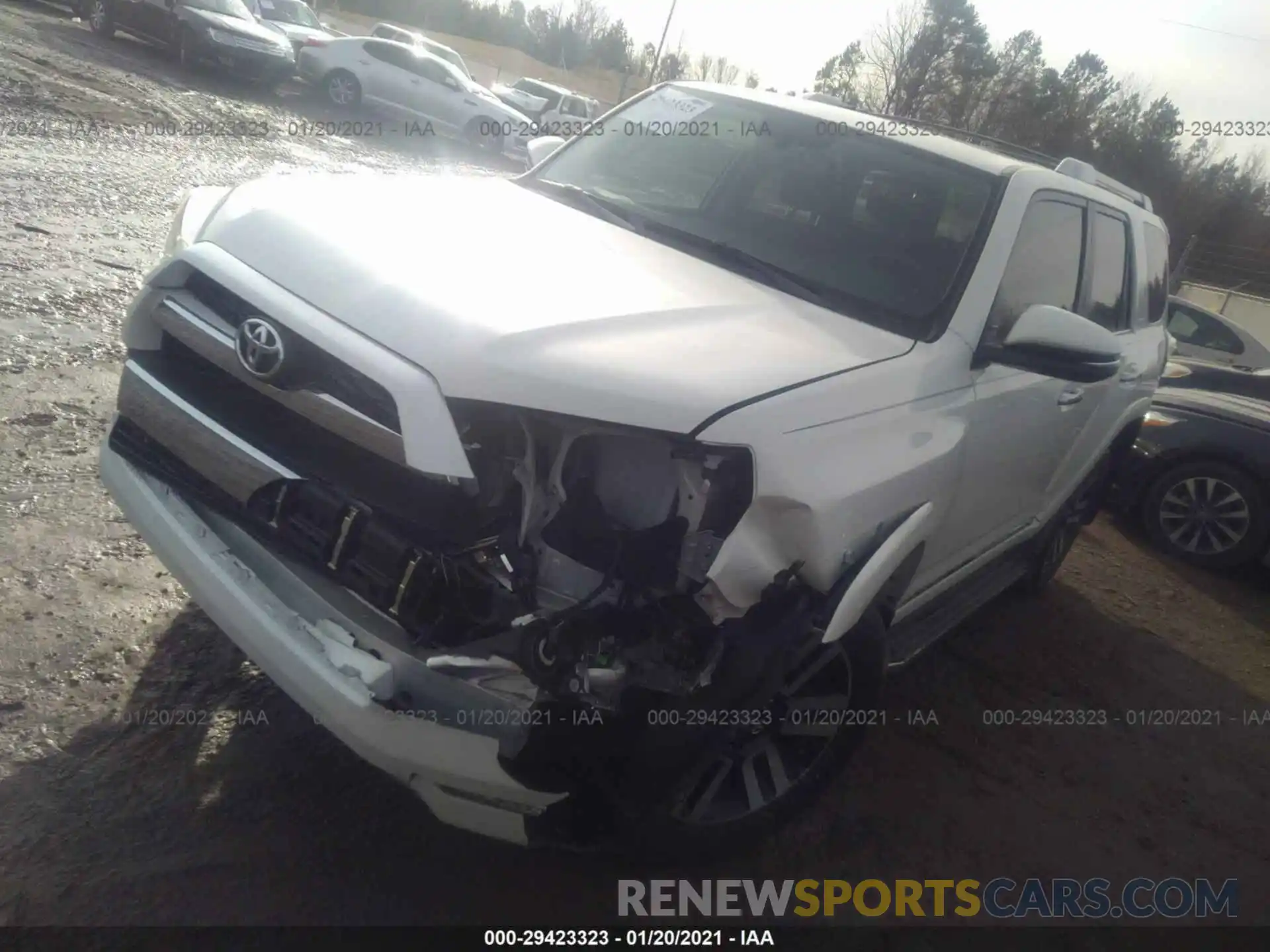 2 Photograph of a damaged car JTEBU5JR7K5695375 TOYOTA 4RUNNER 2019