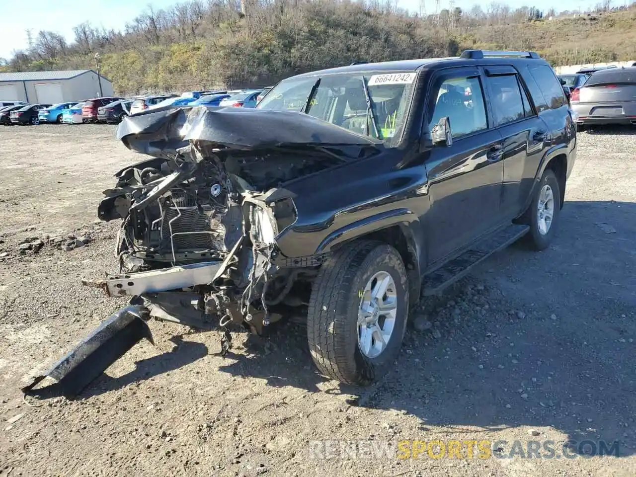 2 Photograph of a damaged car JTEBU5JR7K5699779 TOYOTA 4RUNNER 2019