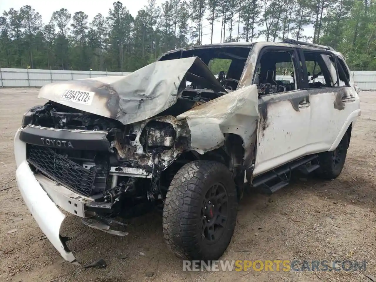 2 Photograph of a damaged car JTEBU5JR7K5711896 TOYOTA 4RUNNER 2019