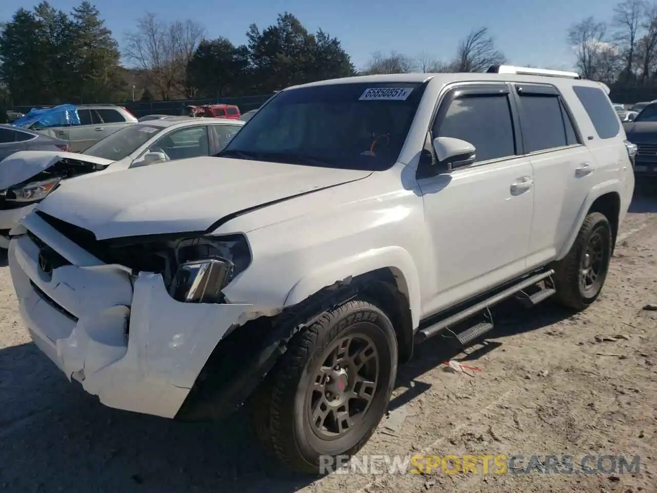 2 Photograph of a damaged car JTEBU5JR7K5714782 TOYOTA 4RUNNER 2019