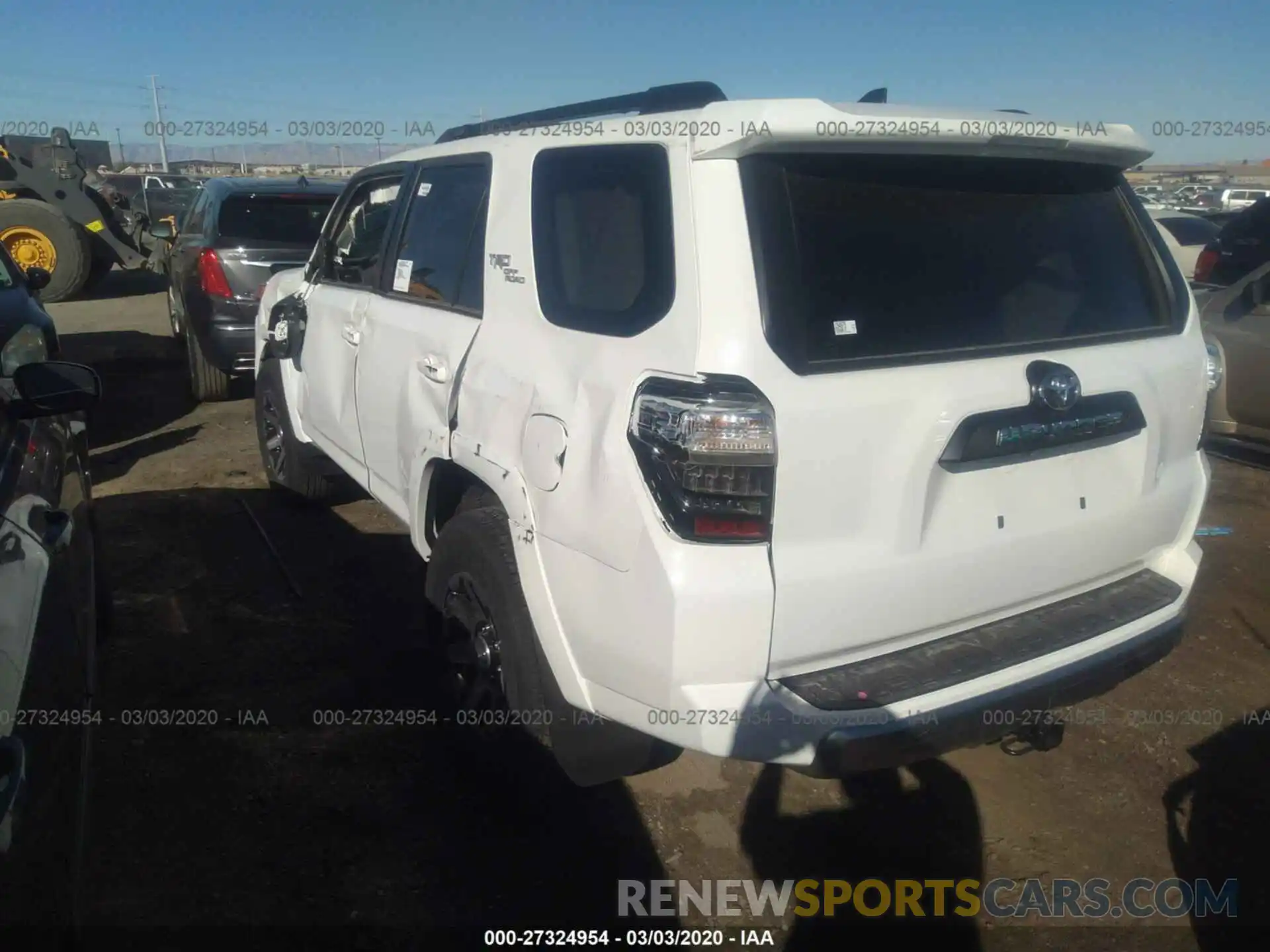 3 Photograph of a damaged car JTEBU5JR7K5716466 TOYOTA 4RUNNER 2019