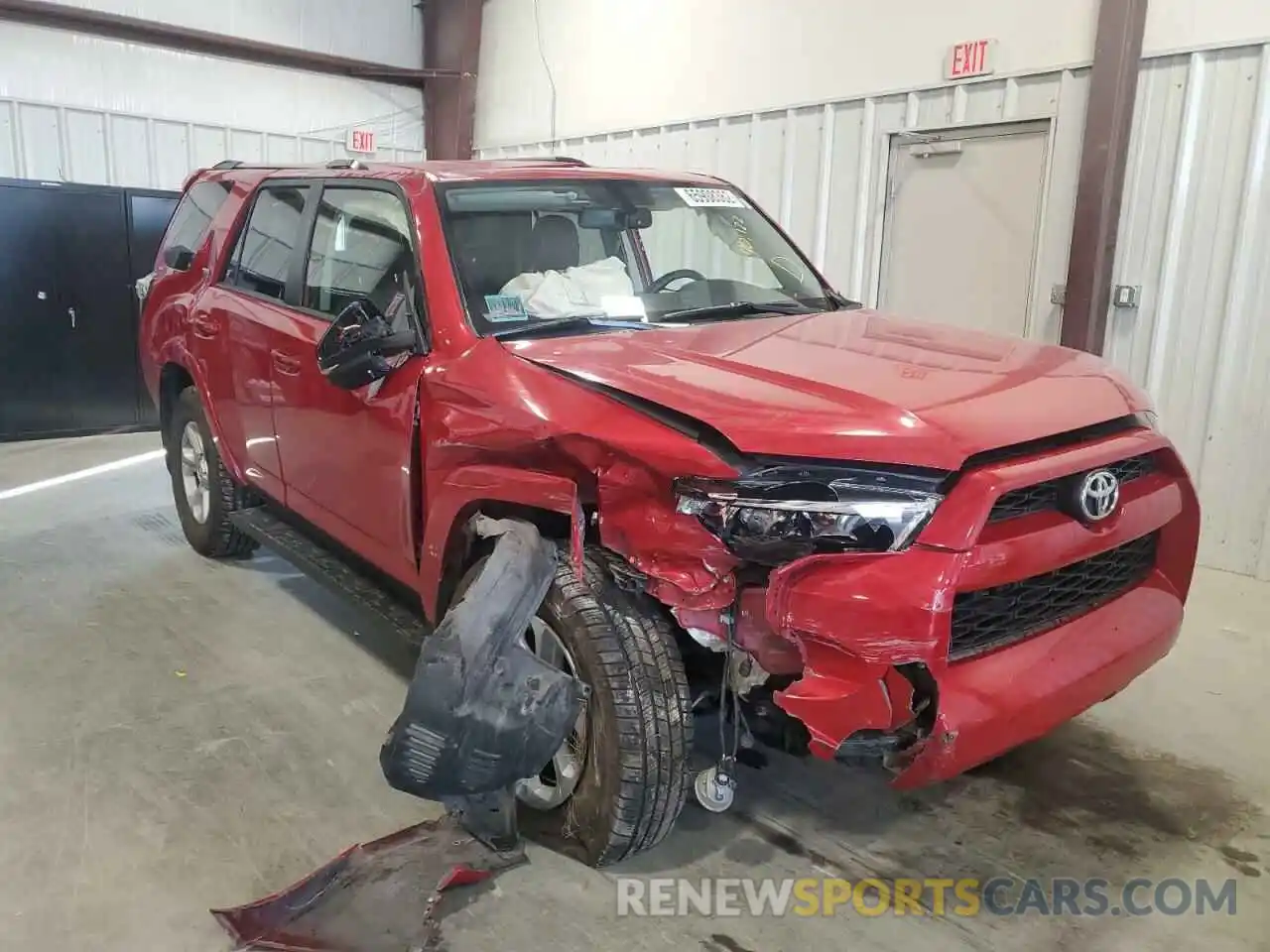 1 Photograph of a damaged car JTEBU5JR7K5724115 TOYOTA 4RUNNER 2019