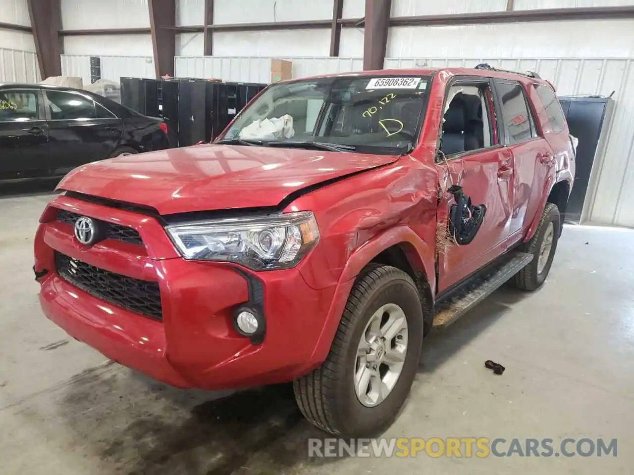 2 Photograph of a damaged car JTEBU5JR7K5724115 TOYOTA 4RUNNER 2019