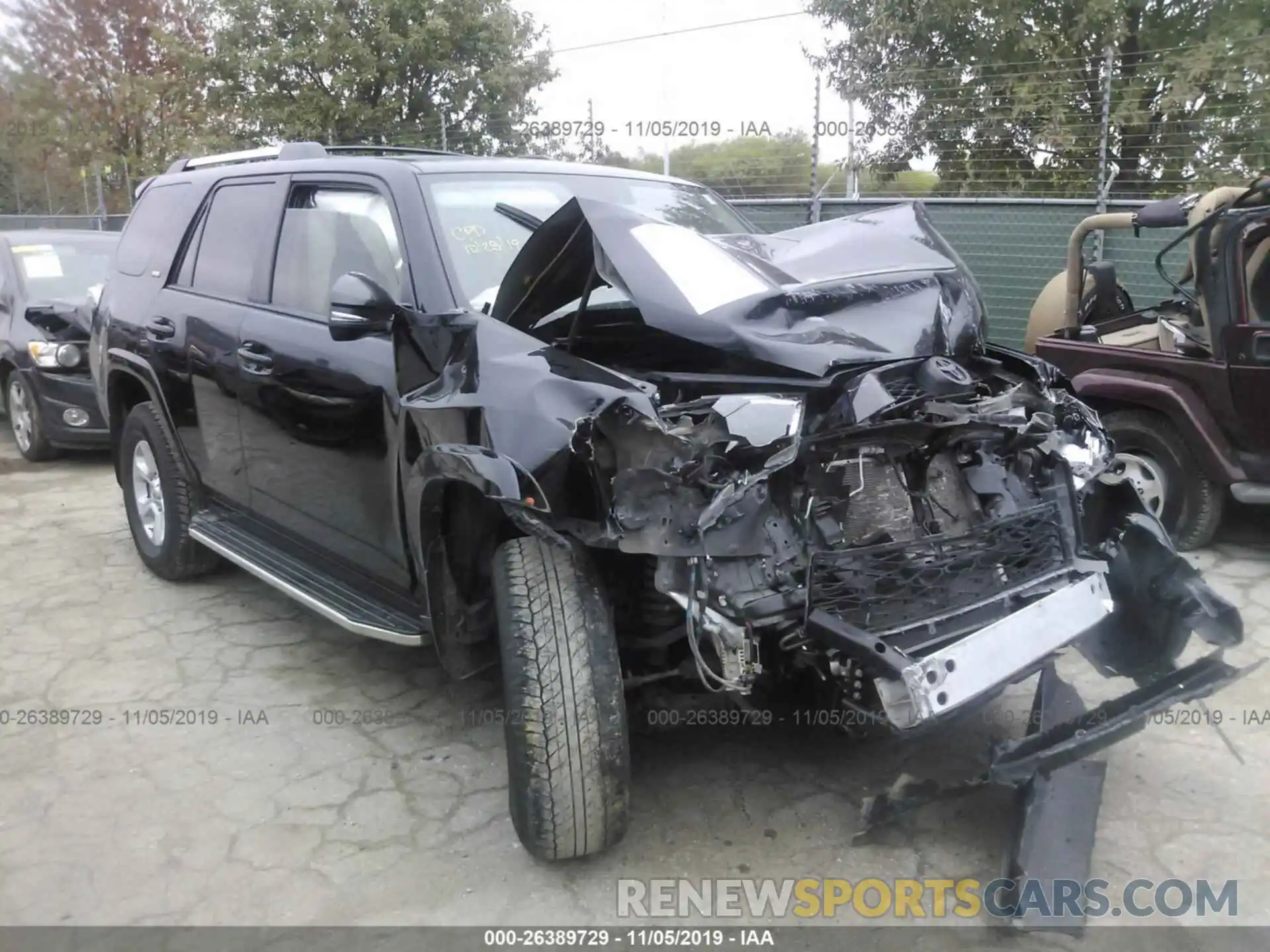 1 Photograph of a damaged car JTEBU5JR8K5611516 TOYOTA 4RUNNER 2019