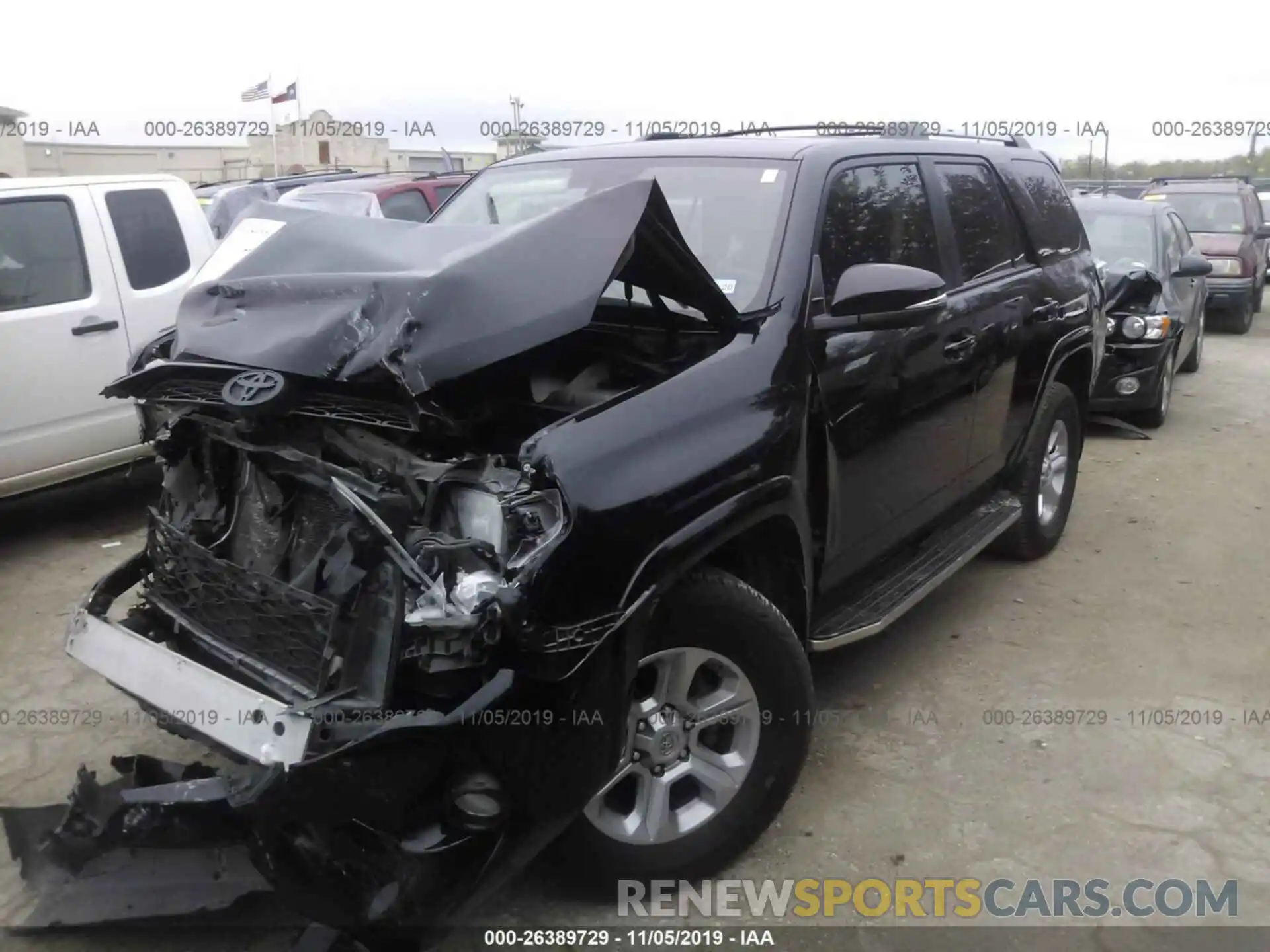 2 Photograph of a damaged car JTEBU5JR8K5611516 TOYOTA 4RUNNER 2019