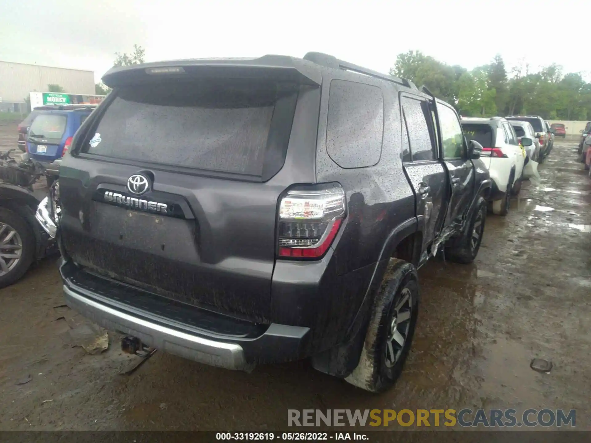 4 Photograph of a damaged car JTEBU5JR8K5614707 TOYOTA 4RUNNER 2019