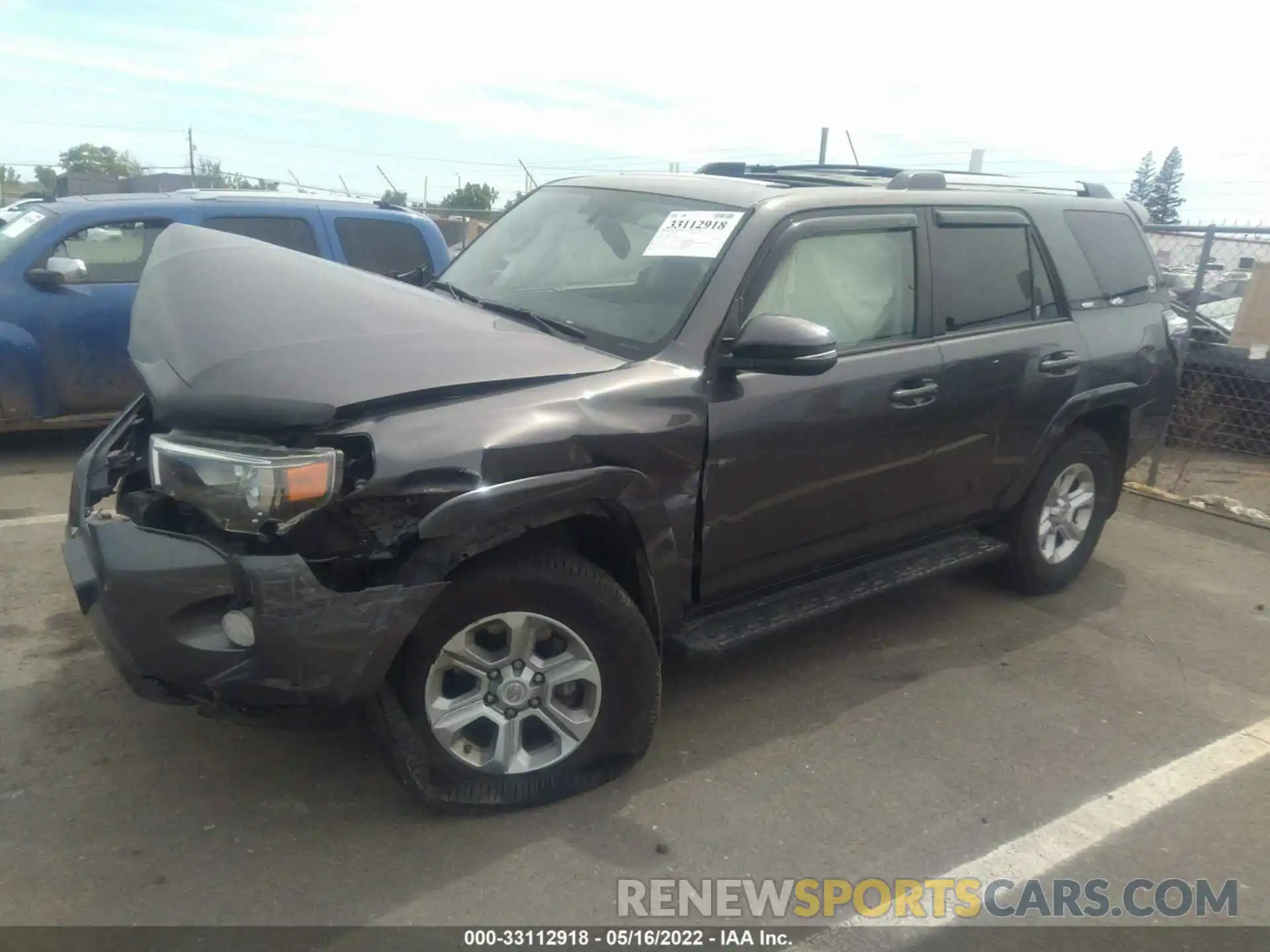 2 Photograph of a damaged car JTEBU5JR8K5615288 TOYOTA 4RUNNER 2019