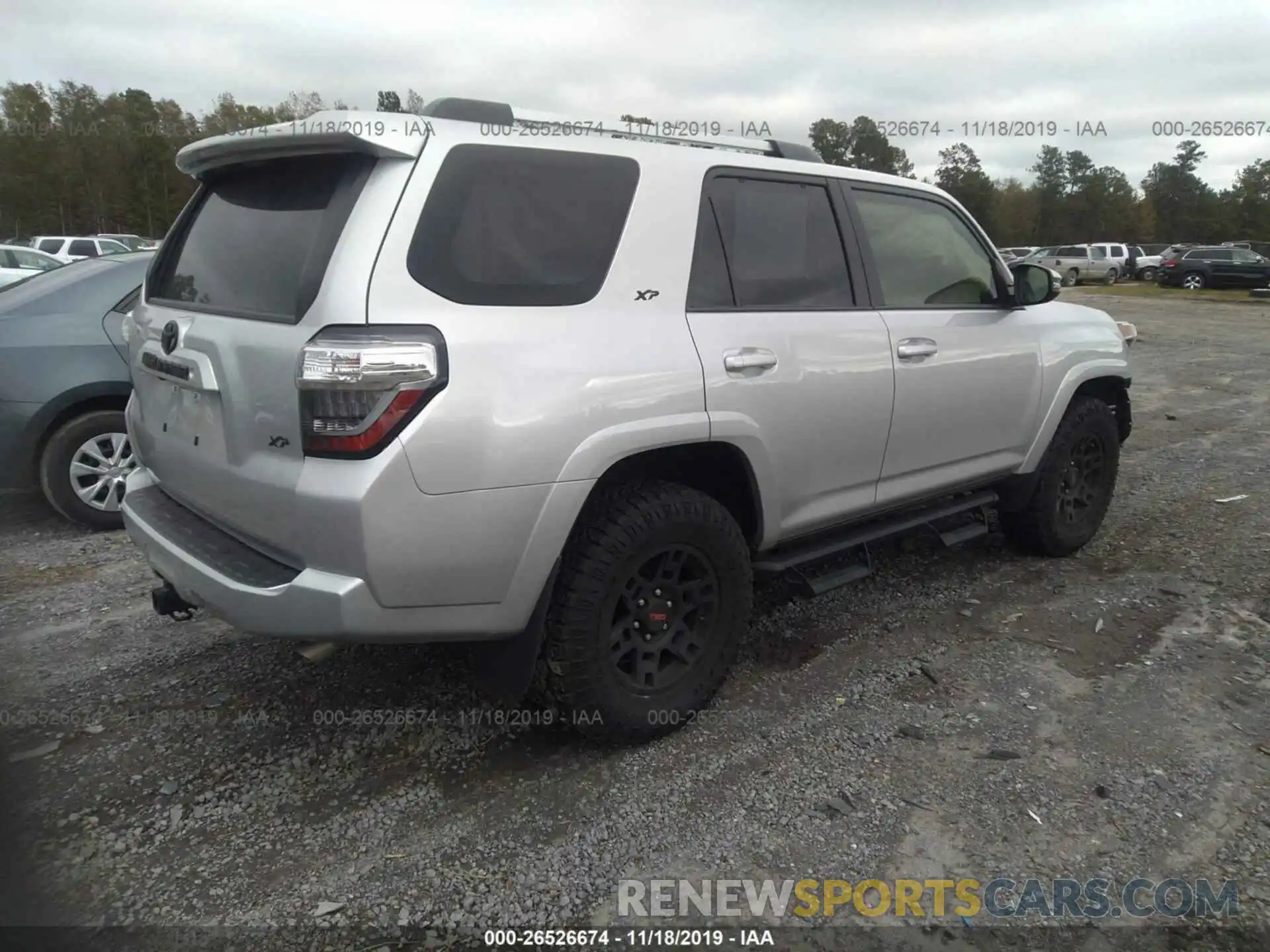 4 Photograph of a damaged car JTEBU5JR8K5615419 TOYOTA 4RUNNER 2019