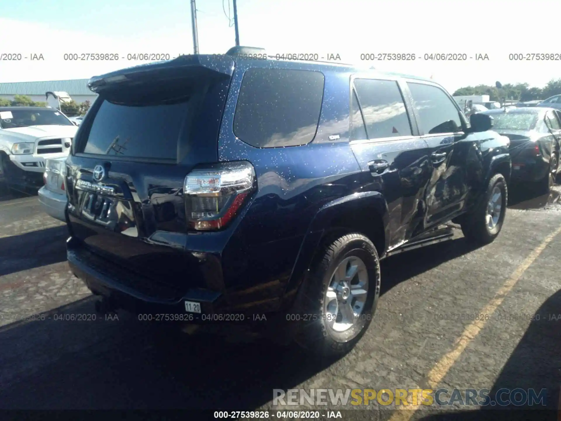 4 Photograph of a damaged car JTEBU5JR8K5615954 TOYOTA 4RUNNER 2019