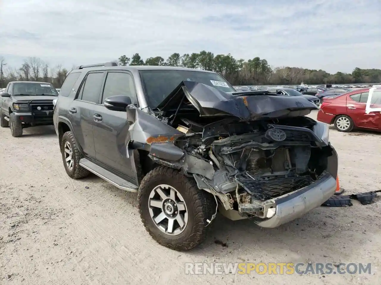 1 Photograph of a damaged car JTEBU5JR8K5623424 TOYOTA 4RUNNER 2019