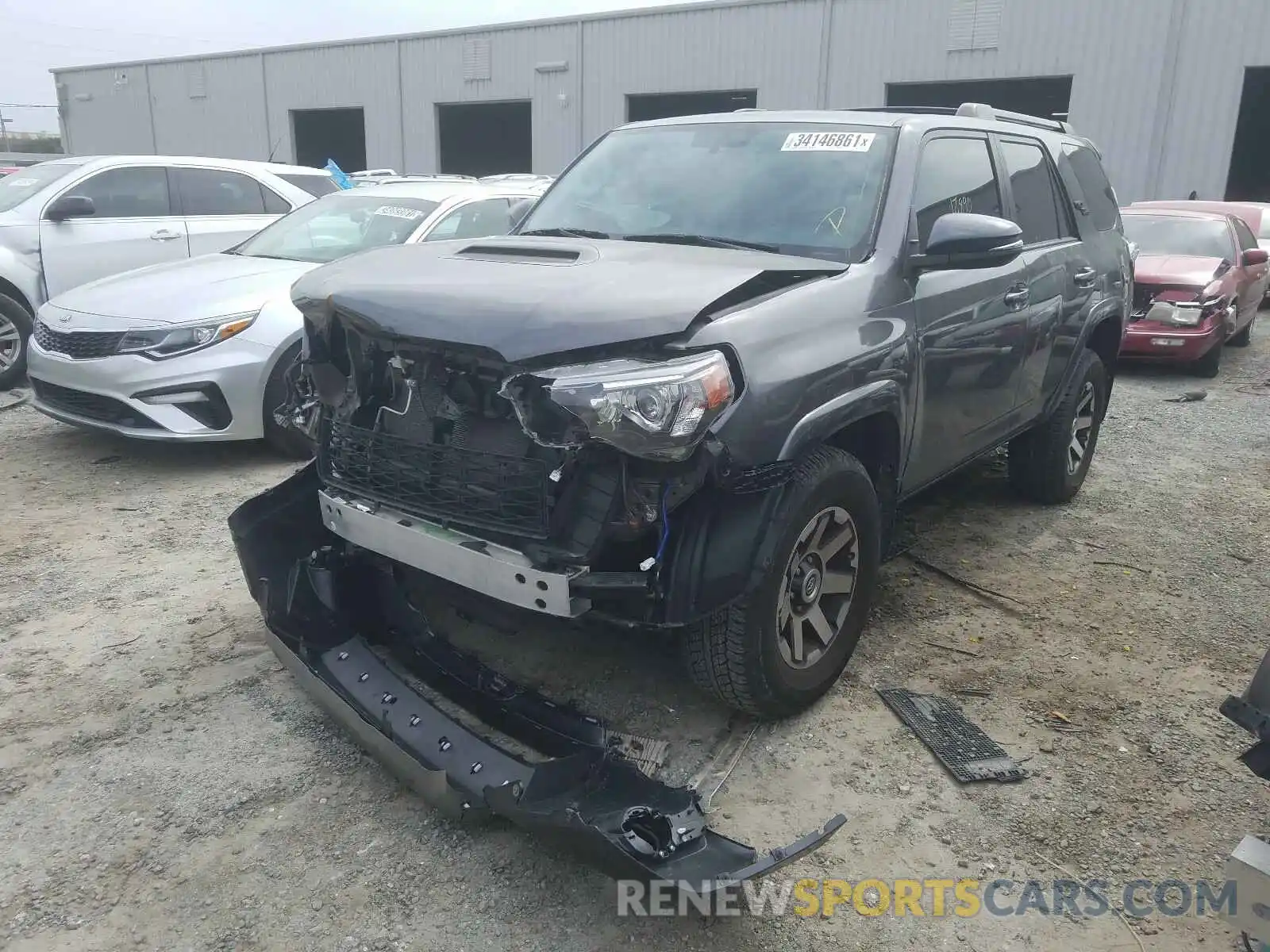 2 Photograph of a damaged car JTEBU5JR8K5634536 TOYOTA 4RUNNER 2019