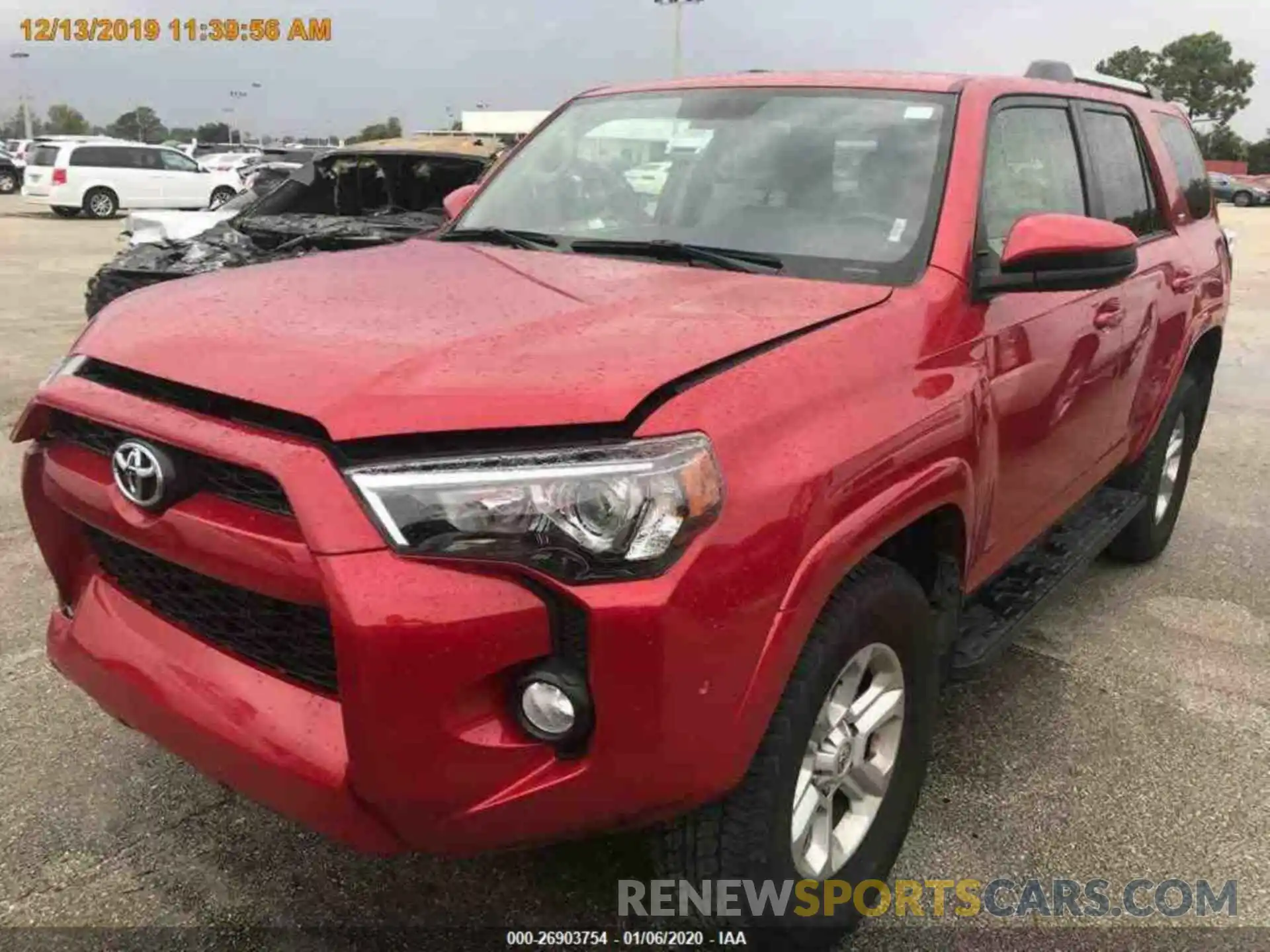 12 Photograph of a damaged car JTEBU5JR8K5642412 TOYOTA 4RUNNER 2019