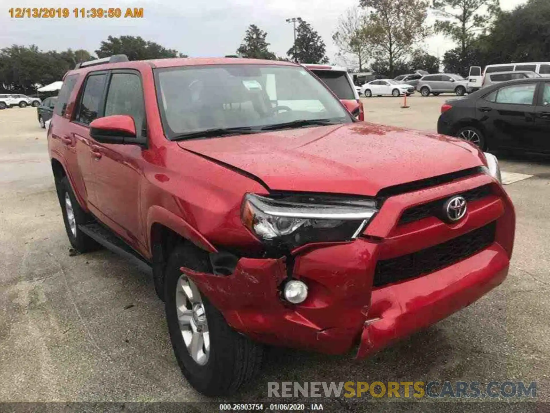 13 Photograph of a damaged car JTEBU5JR8K5642412 TOYOTA 4RUNNER 2019