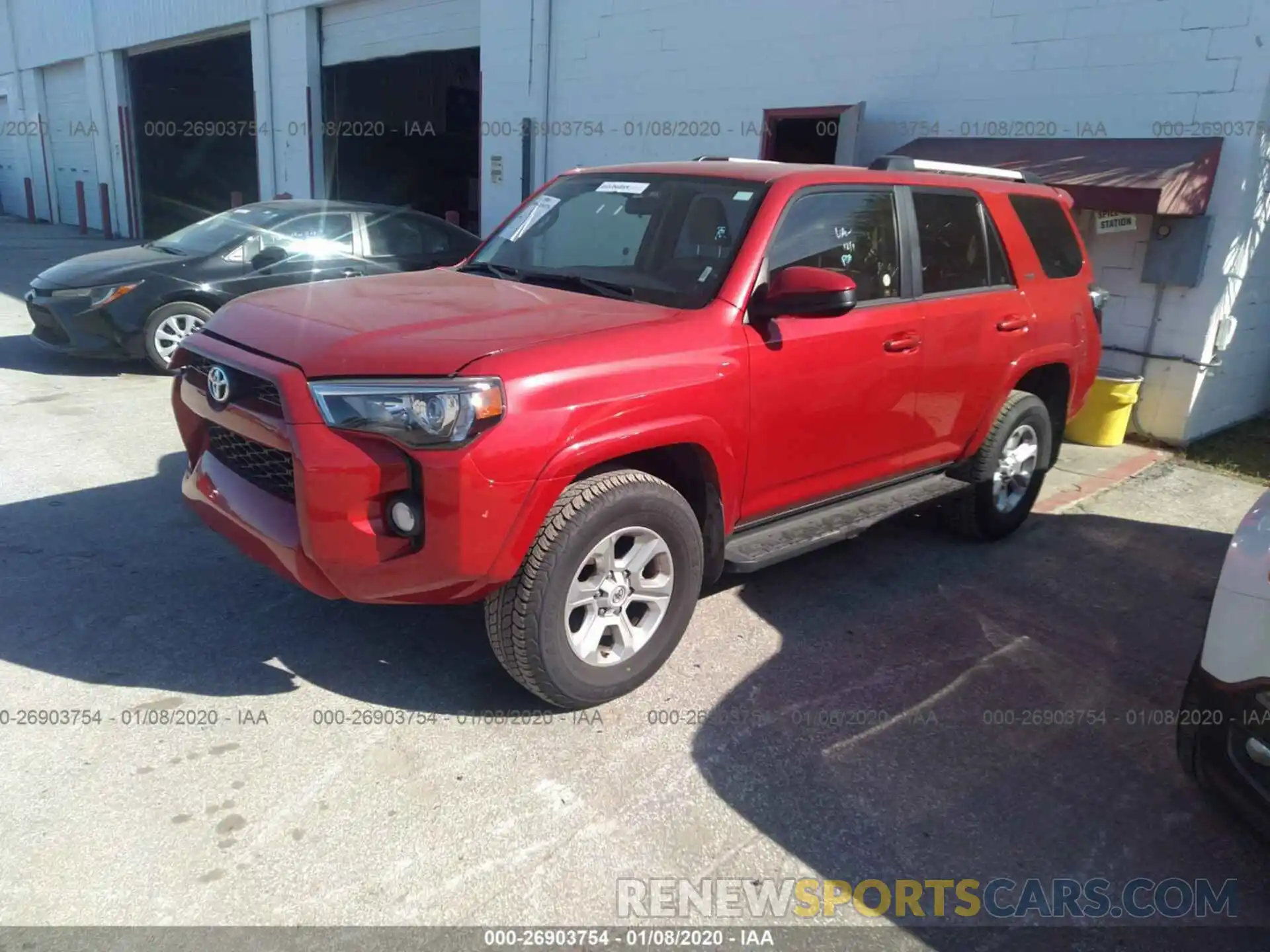 2 Photograph of a damaged car JTEBU5JR8K5642412 TOYOTA 4RUNNER 2019