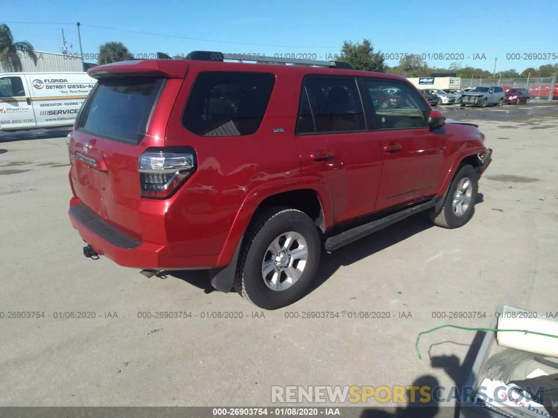 4 Photograph of a damaged car JTEBU5JR8K5642412 TOYOTA 4RUNNER 2019