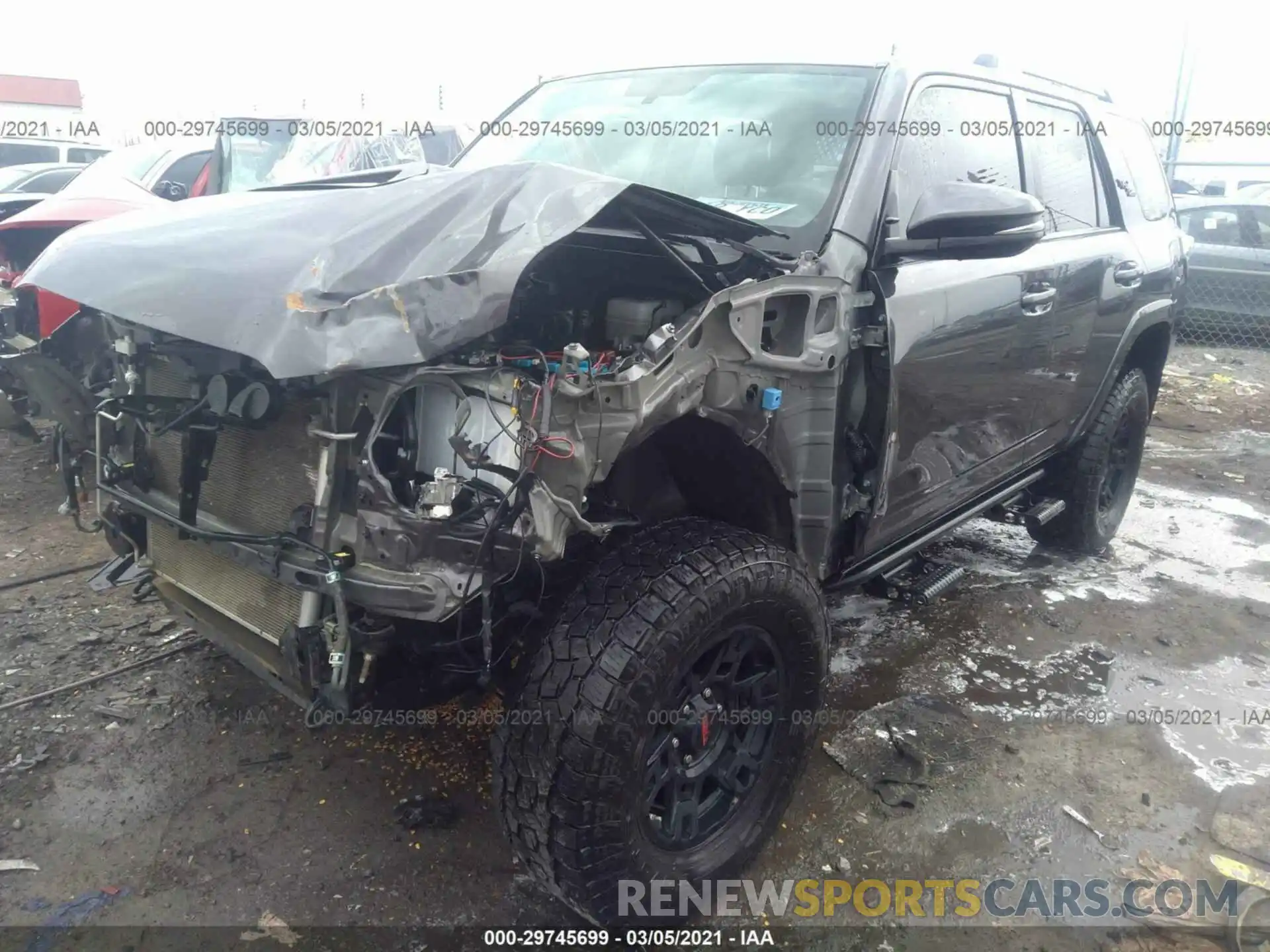 2 Photograph of a damaged car JTEBU5JR8K5643494 TOYOTA 4RUNNER 2019