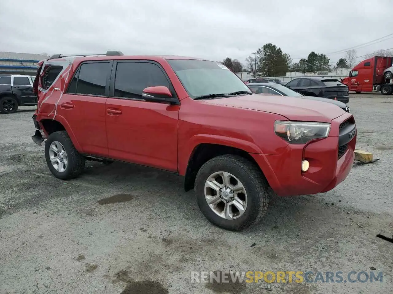 4 Photograph of a damaged car JTEBU5JR8K5664328 TOYOTA 4RUNNER 2019
