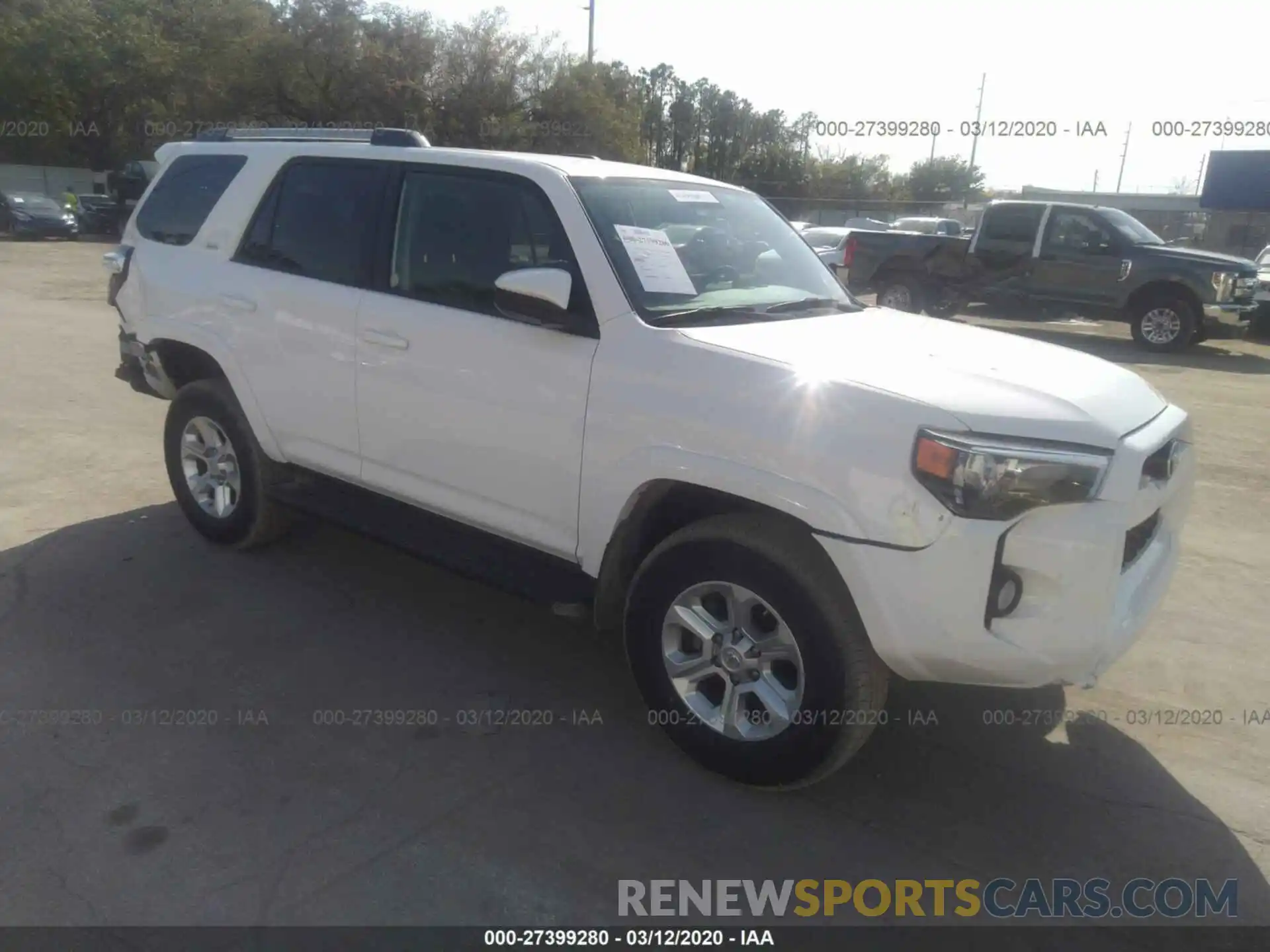 1 Photograph of a damaged car JTEBU5JR8K5664443 TOYOTA 4RUNNER 2019