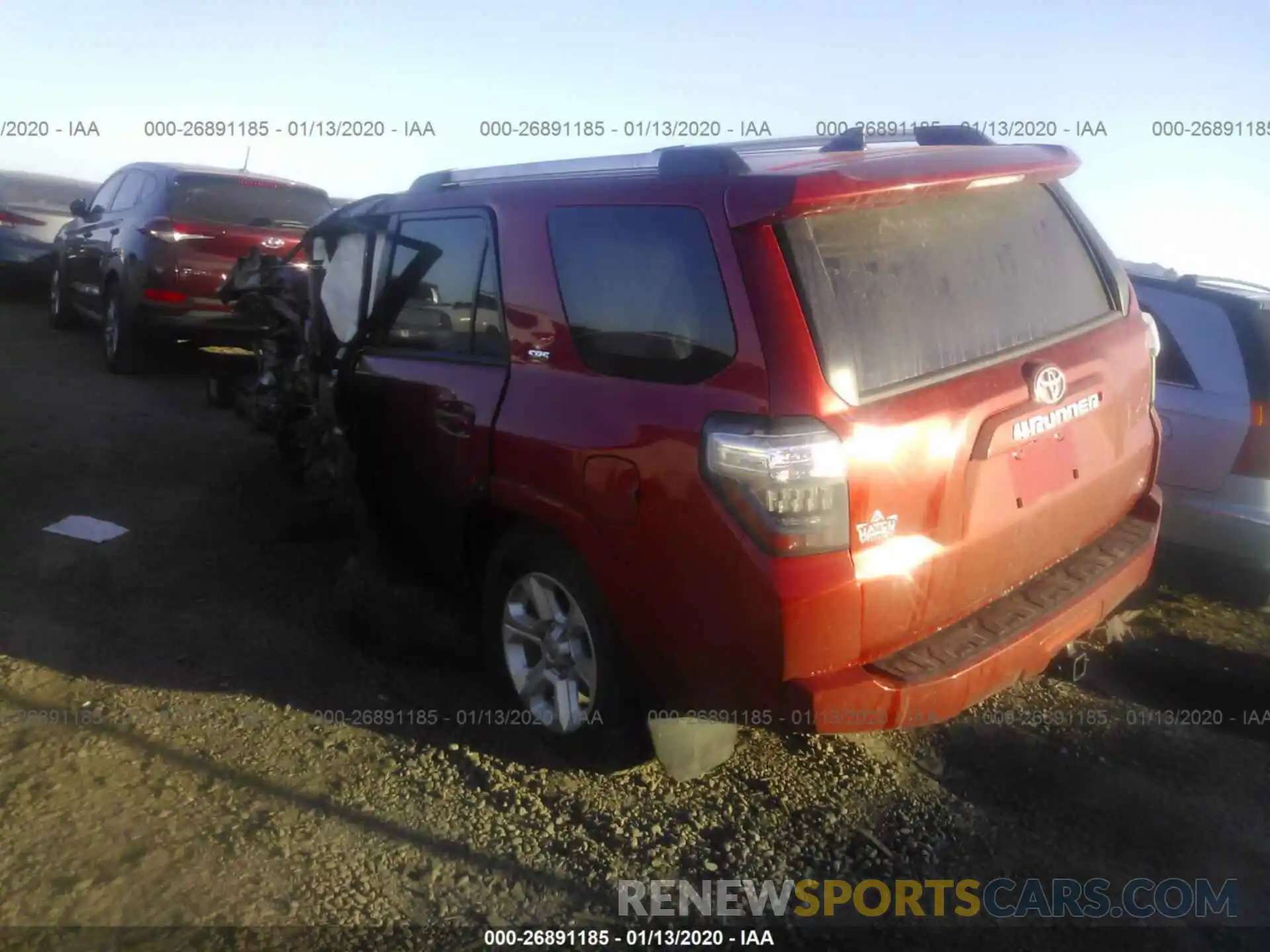 3 Photograph of a damaged car JTEBU5JR8K5667620 TOYOTA 4RUNNER 2019