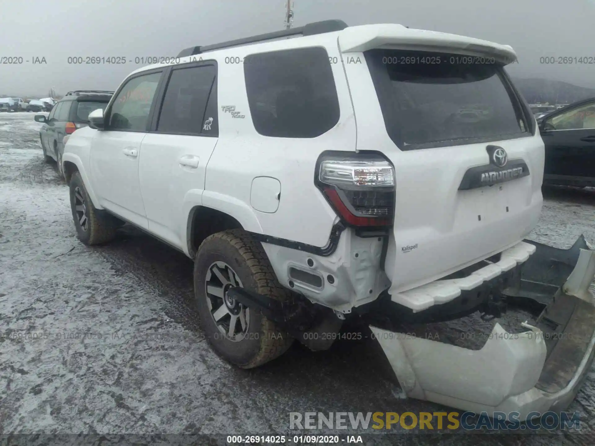 3 Photograph of a damaged car JTEBU5JR8K5671957 TOYOTA 4RUNNER 2019