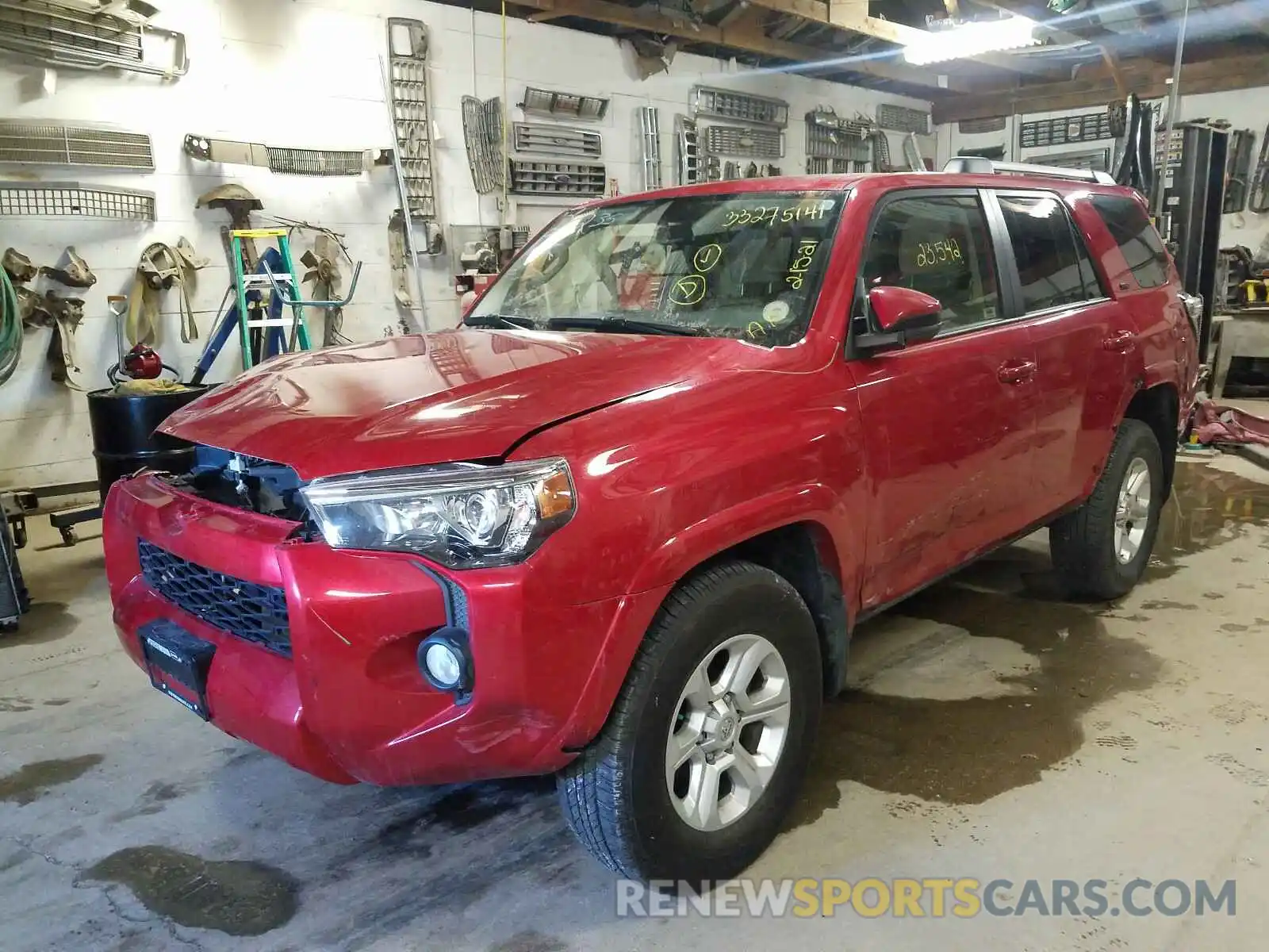 2 Photograph of a damaged car JTEBU5JR8K5683736 TOYOTA 4RUNNER 2019