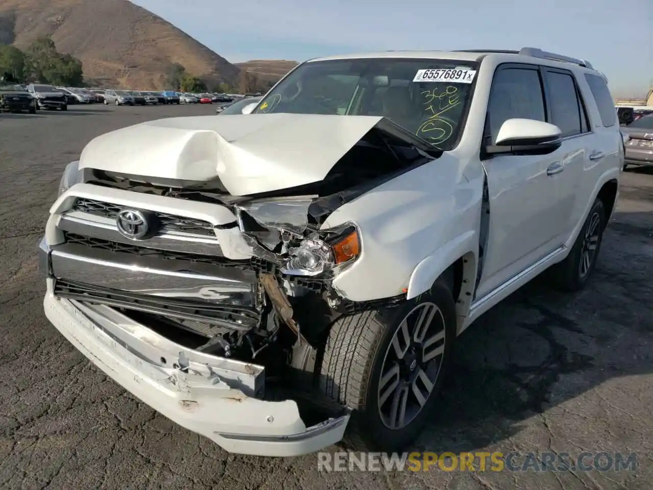 2 Photograph of a damaged car JTEBU5JR8K5687303 TOYOTA 4RUNNER 2019