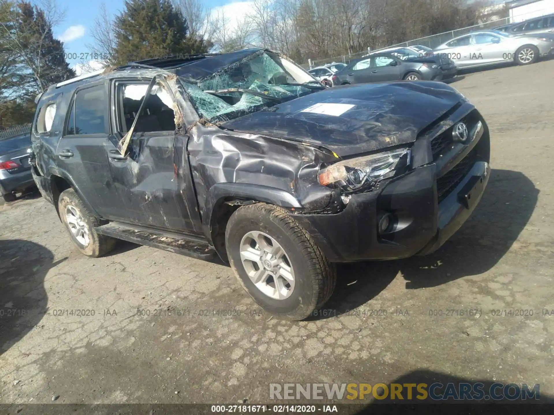 1 Photograph of a damaged car JTEBU5JR8K5687866 TOYOTA 4RUNNER 2019