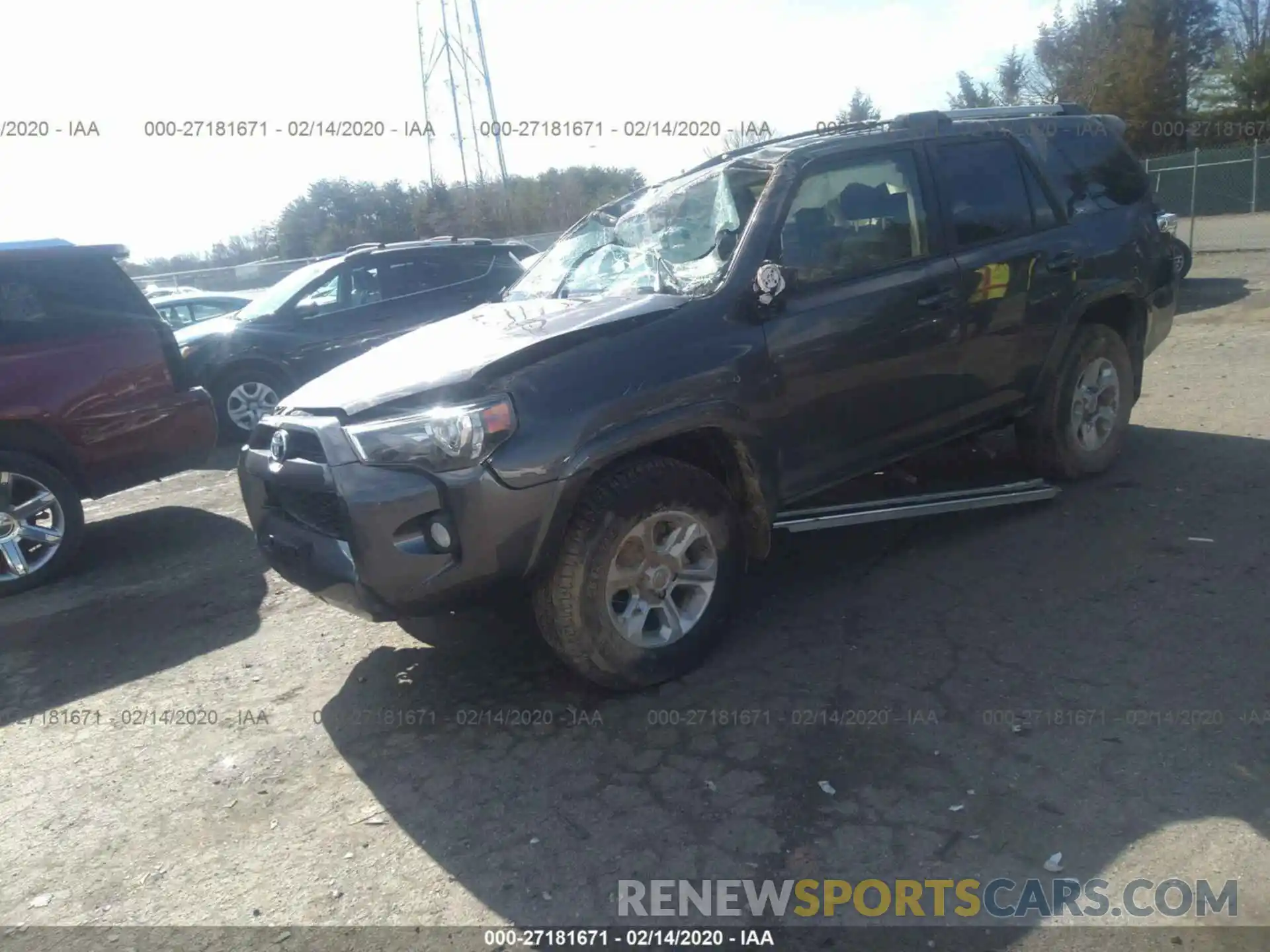 2 Photograph of a damaged car JTEBU5JR8K5687866 TOYOTA 4RUNNER 2019