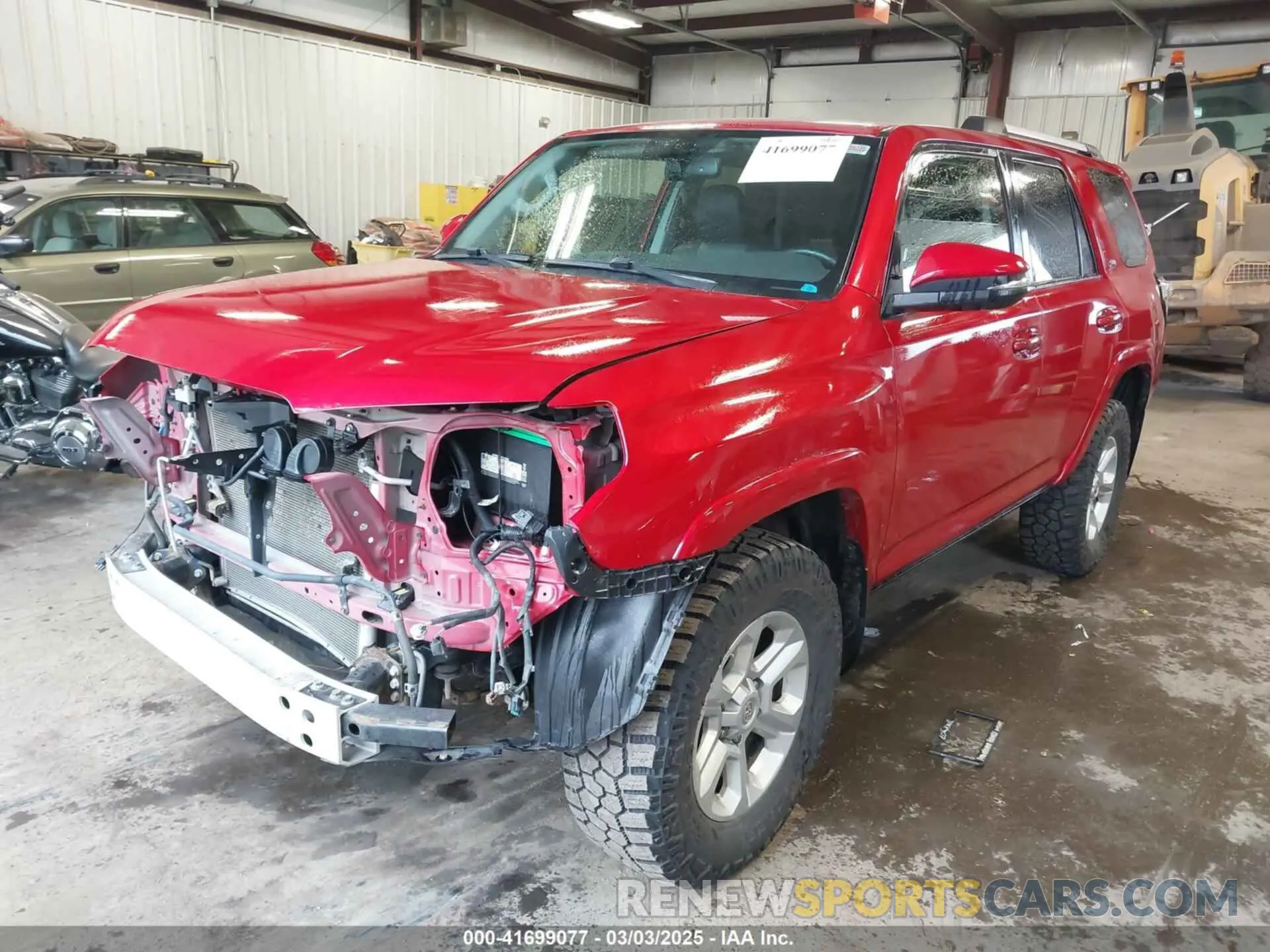 2 Photograph of a damaged car JTEBU5JR8K5705475 TOYOTA 4RUNNER 2019