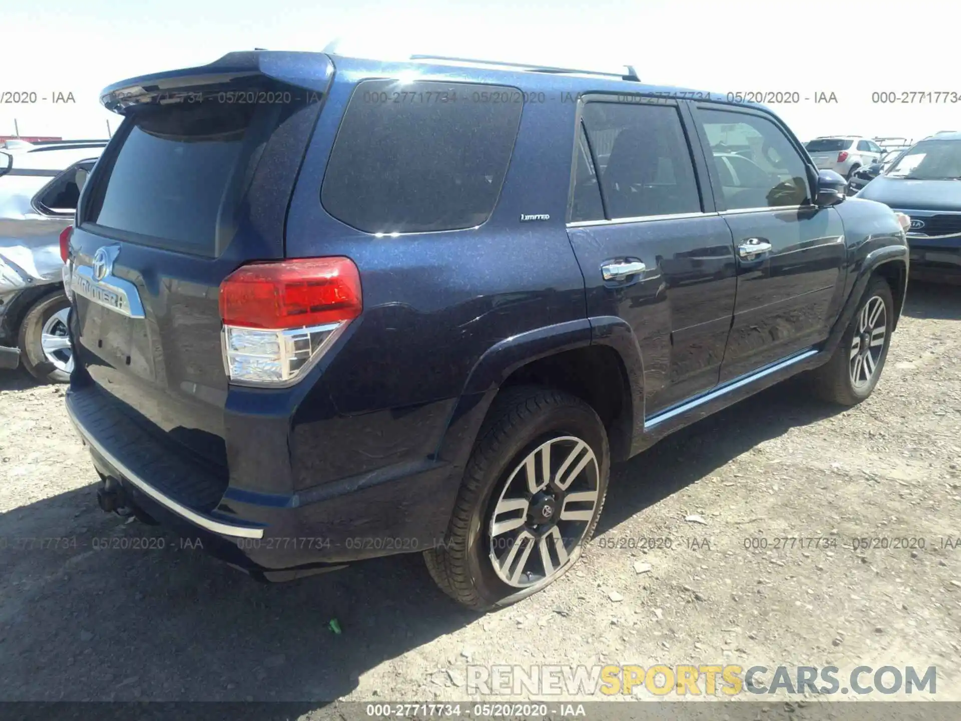 4 Photograph of a damaged car JTEBU5JR8K5713401 TOYOTA 4RUNNER 2019