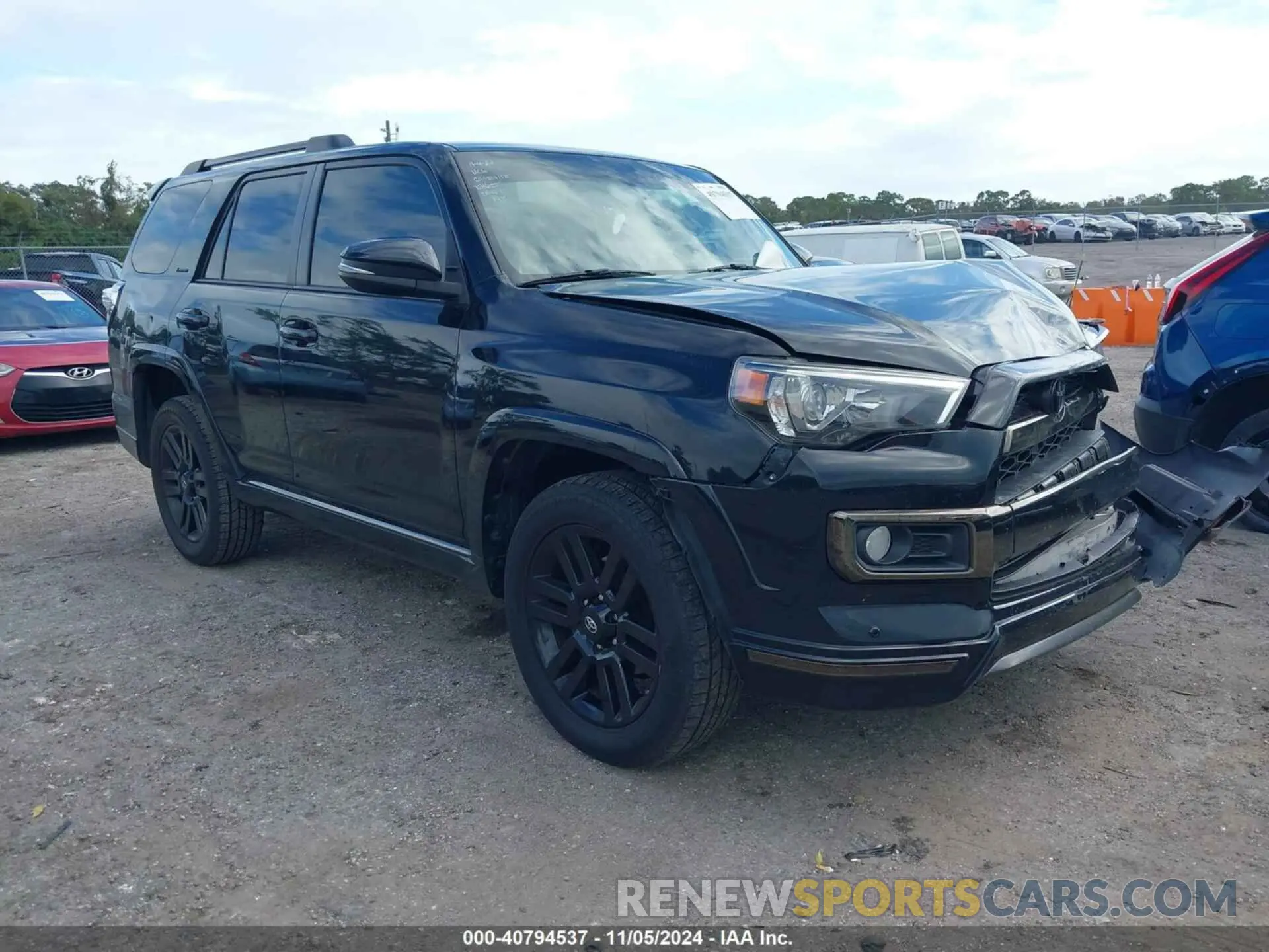 1 Photograph of a damaged car JTEBU5JR8K5731655 TOYOTA 4RUNNER 2019