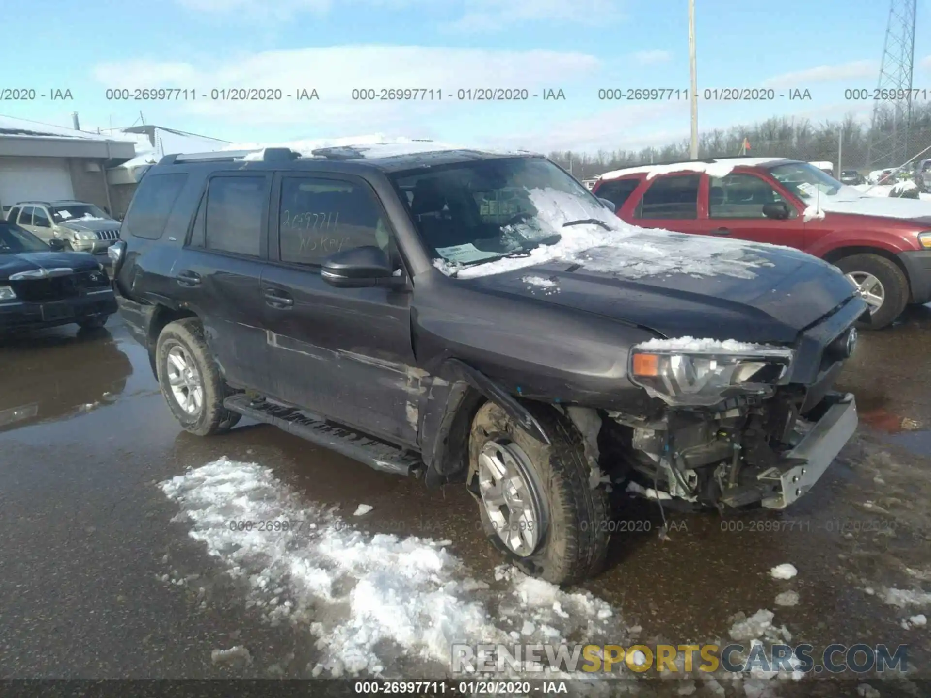 1 Photograph of a damaged car JTEBU5JR9K5613517 TOYOTA 4RUNNER 2019