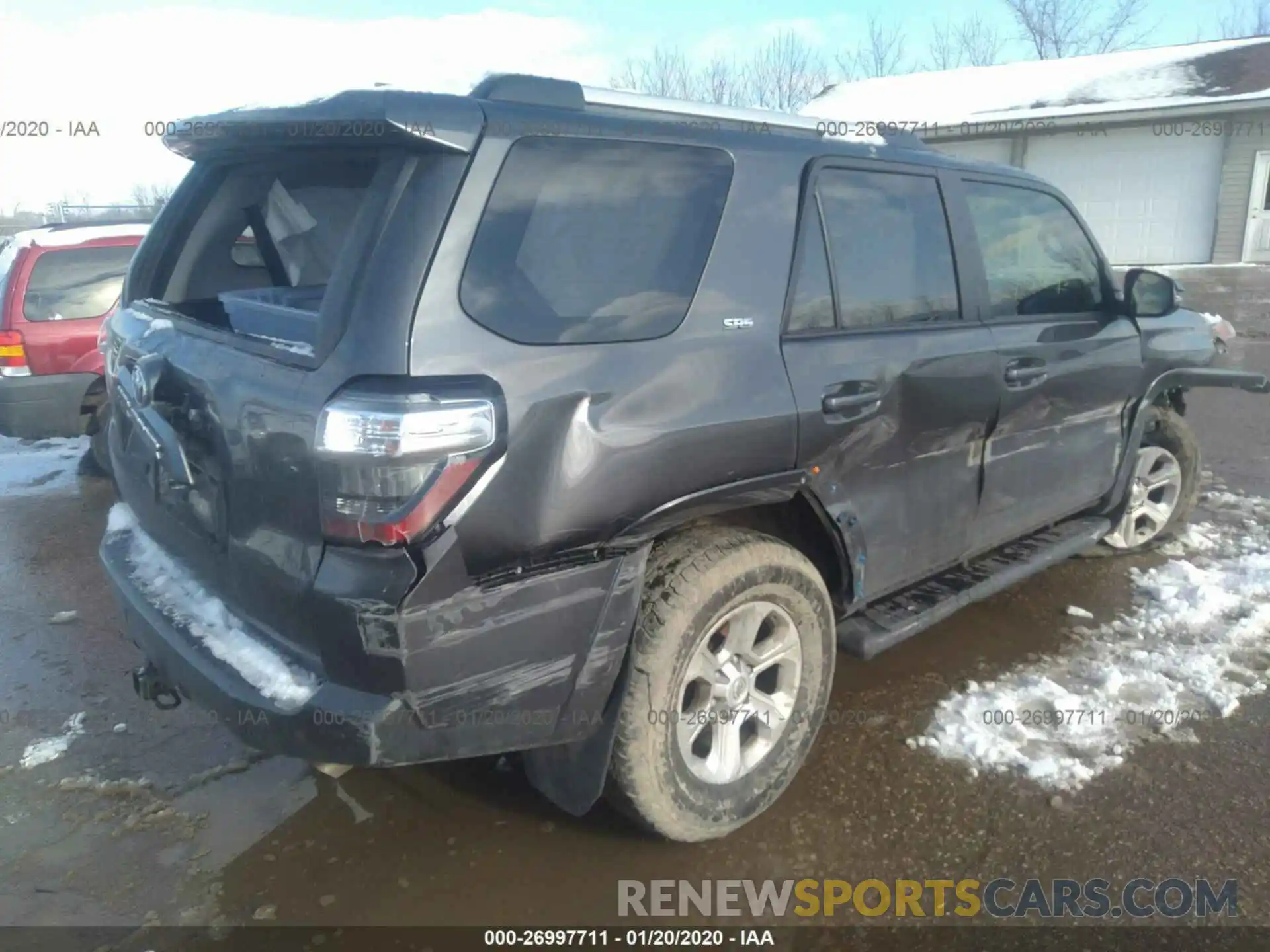 4 Photograph of a damaged car JTEBU5JR9K5613517 TOYOTA 4RUNNER 2019