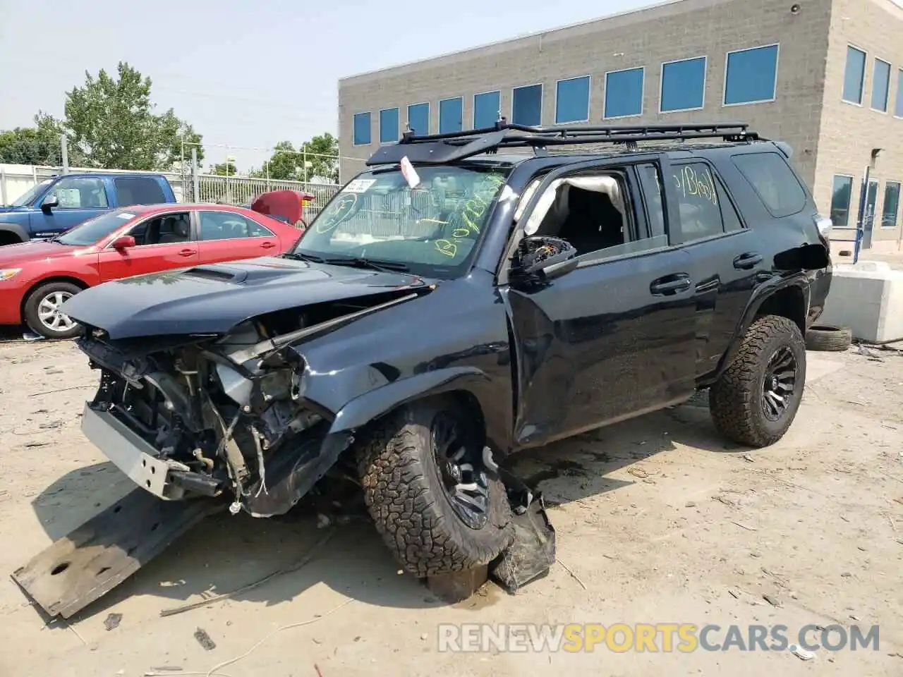 2 Photograph of a damaged car JTEBU5JR9K5616384 TOYOTA 4RUNNER 2019