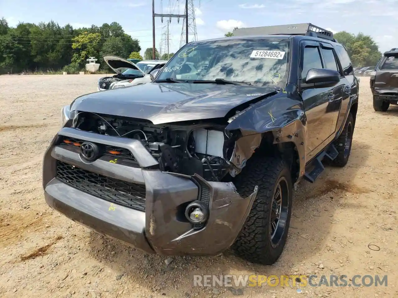 2 Photograph of a damaged car JTEBU5JR9K5622508 TOYOTA 4RUNNER 2019