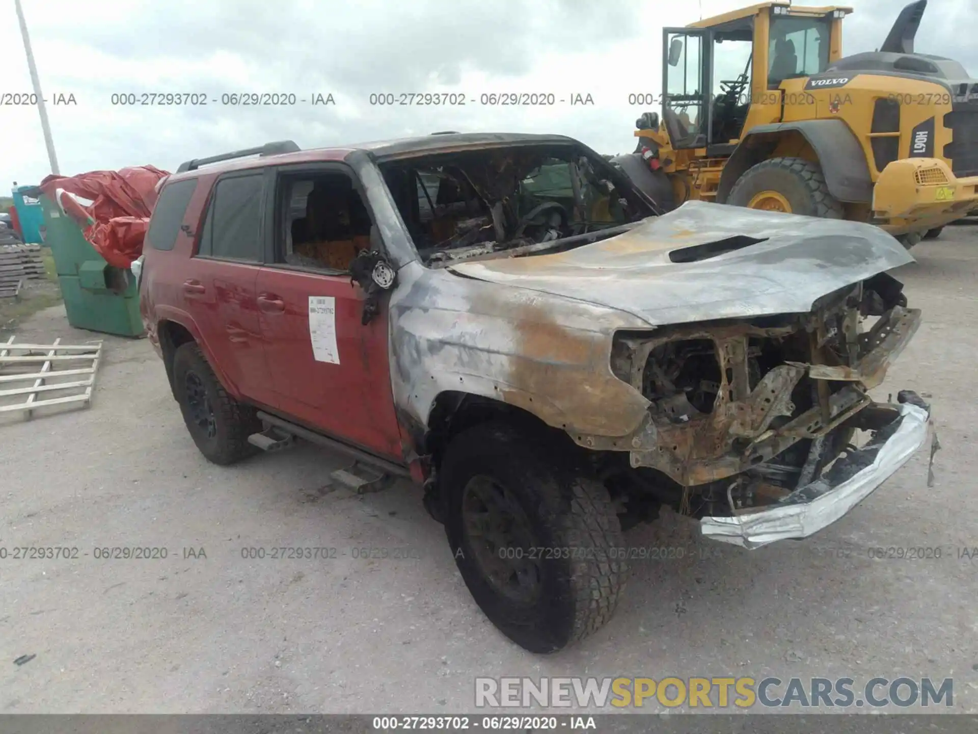 1 Photograph of a damaged car JTEBU5JR9K5629233 TOYOTA 4RUNNER 2019